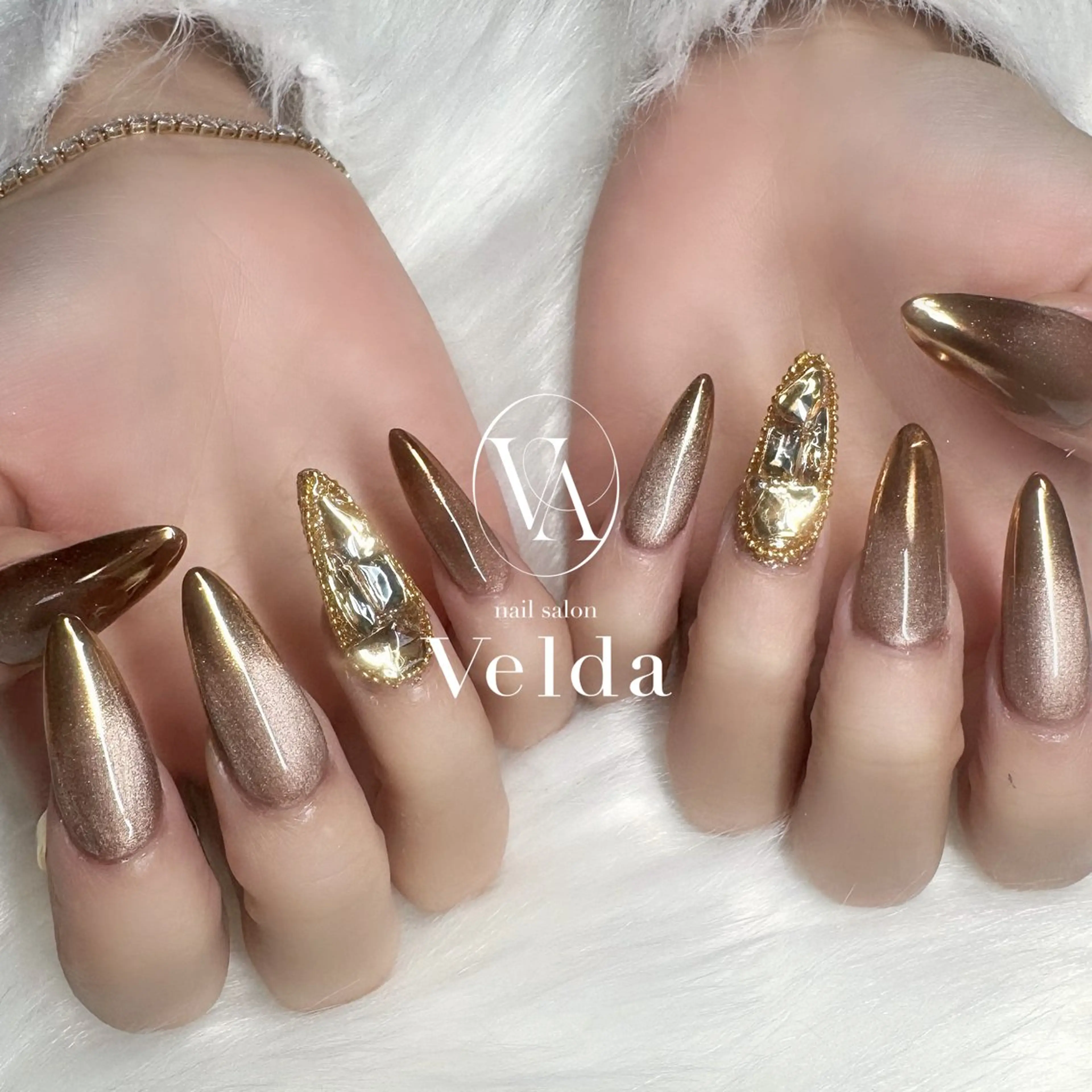 ネイル マグネットネイル 💎スカルプ💎 Velda(ベルダ)のネイルデザイン