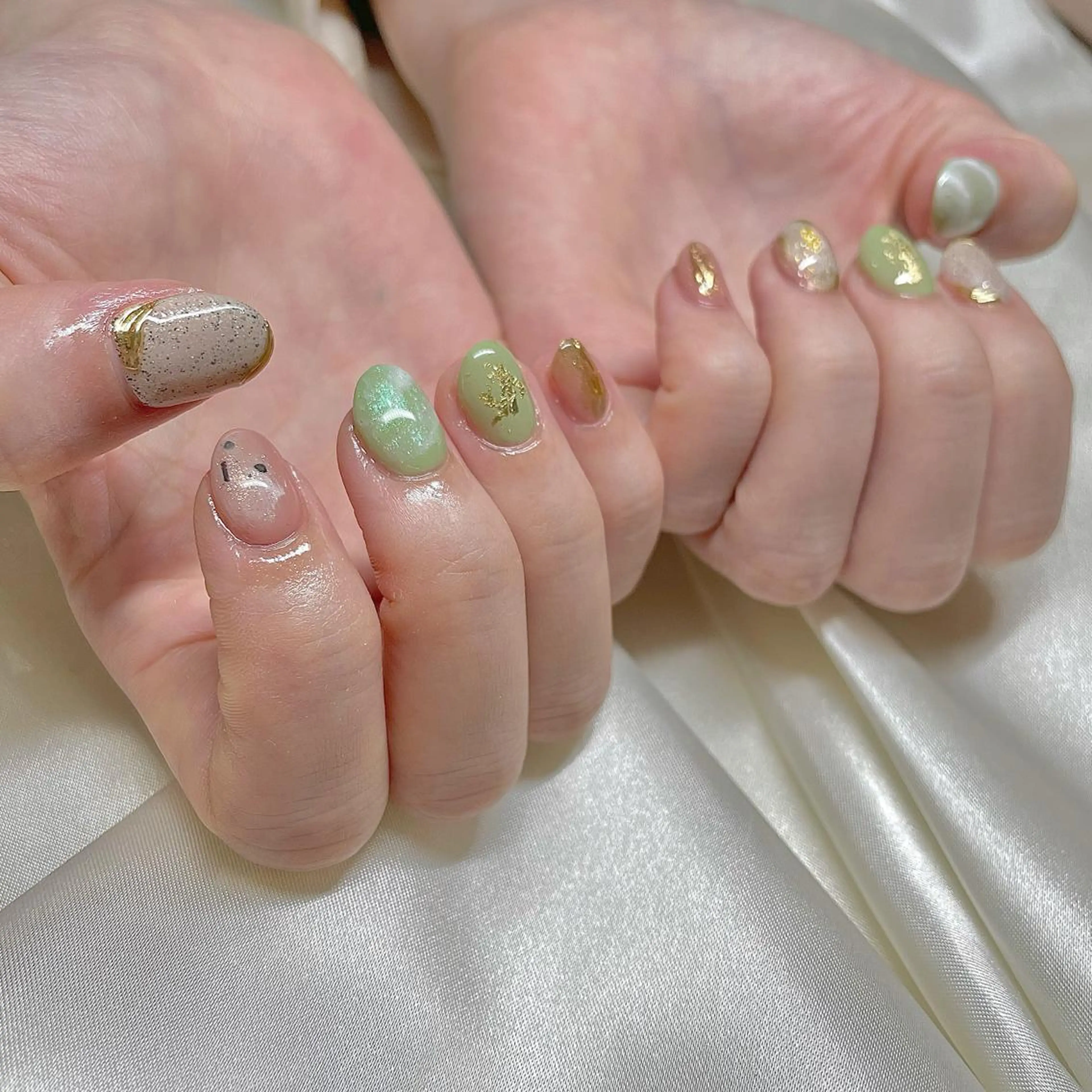 ネイル ミルフィーユ /Tomoeのネイルデザイン