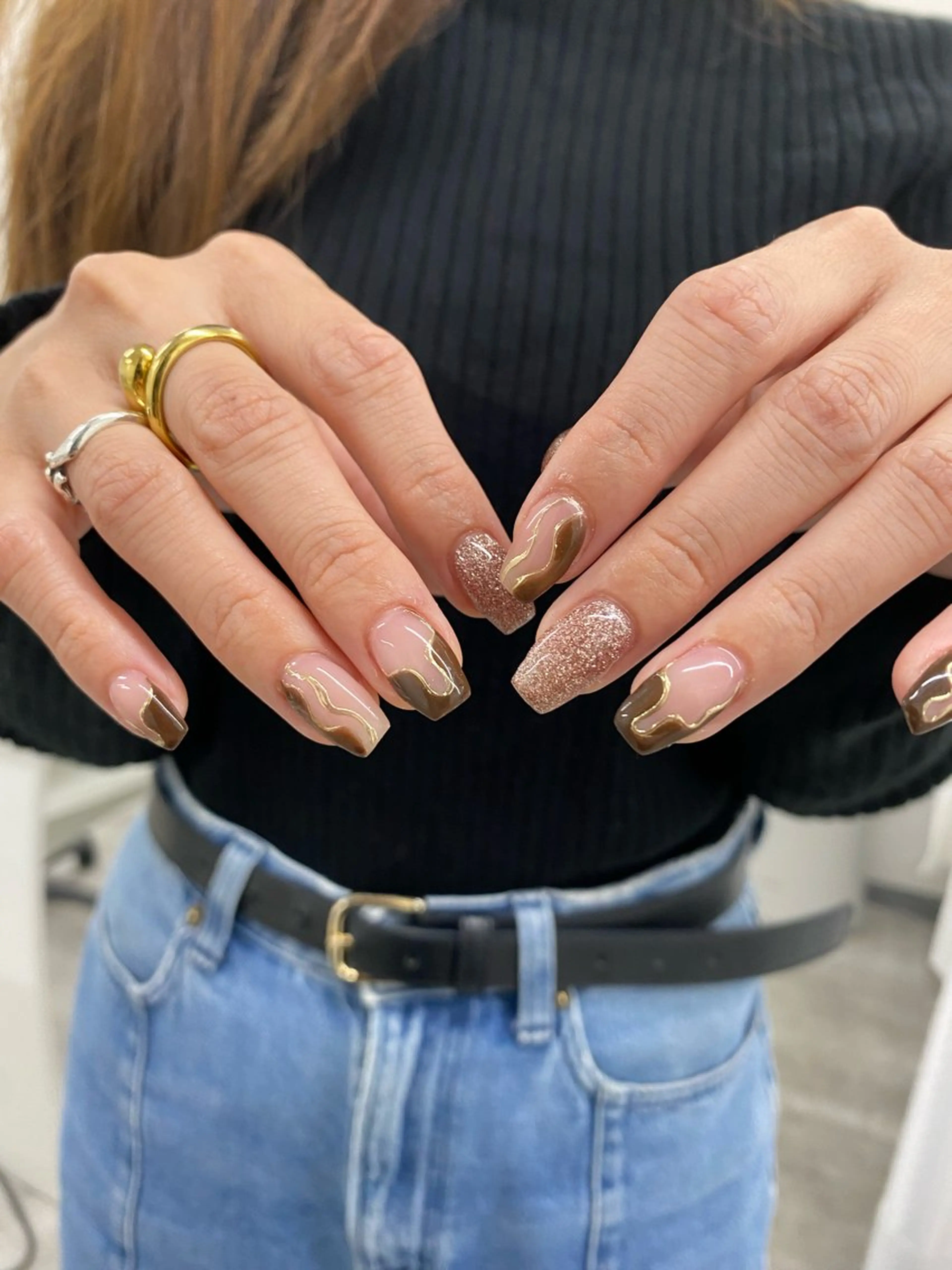 ネイル アートネイル 持ち込み ハンドネイル REINA ルレイル心斎橋のネイルデザイン