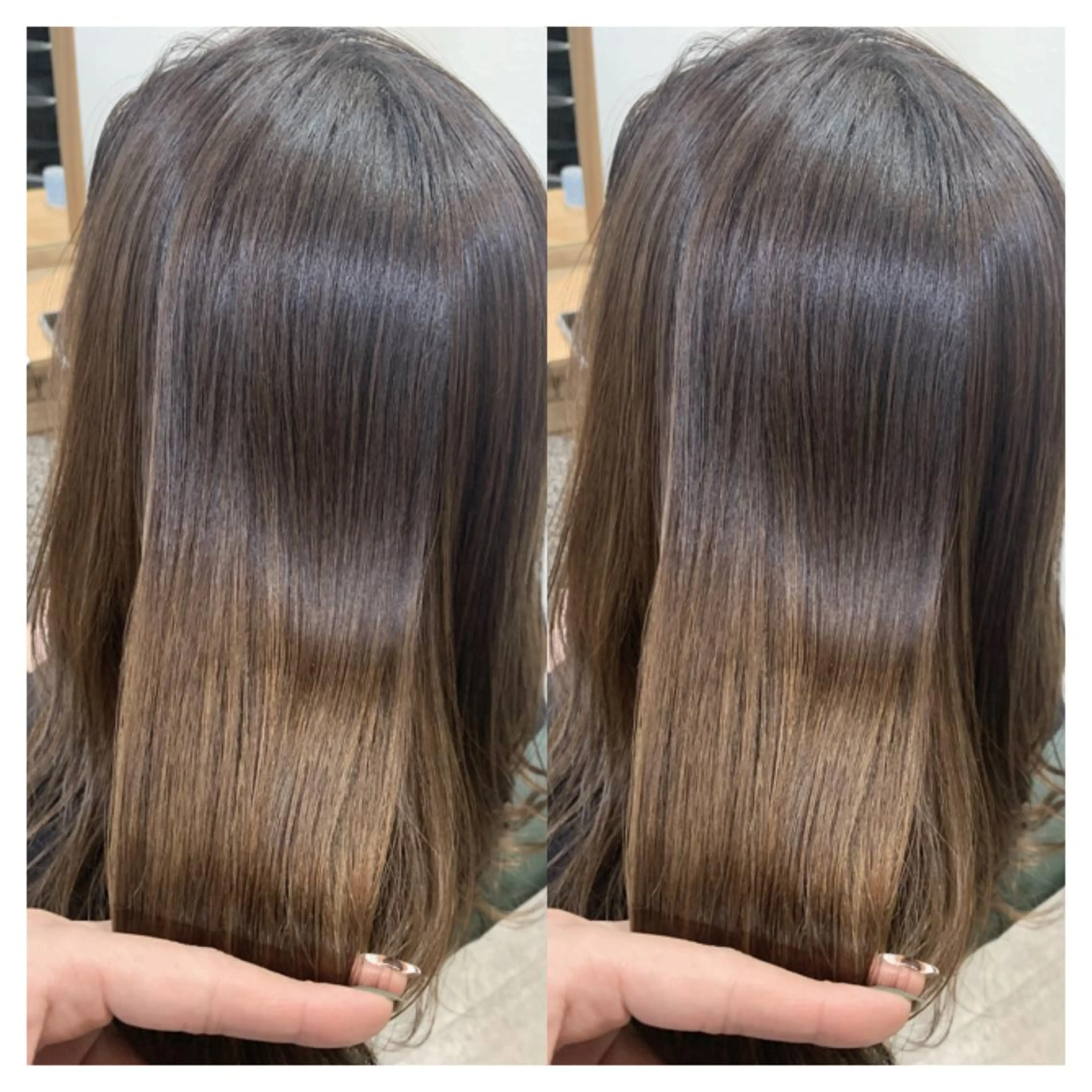 ロング カット 縮毛矯正 トリートメント 村山 茉衣のヘアスタイル