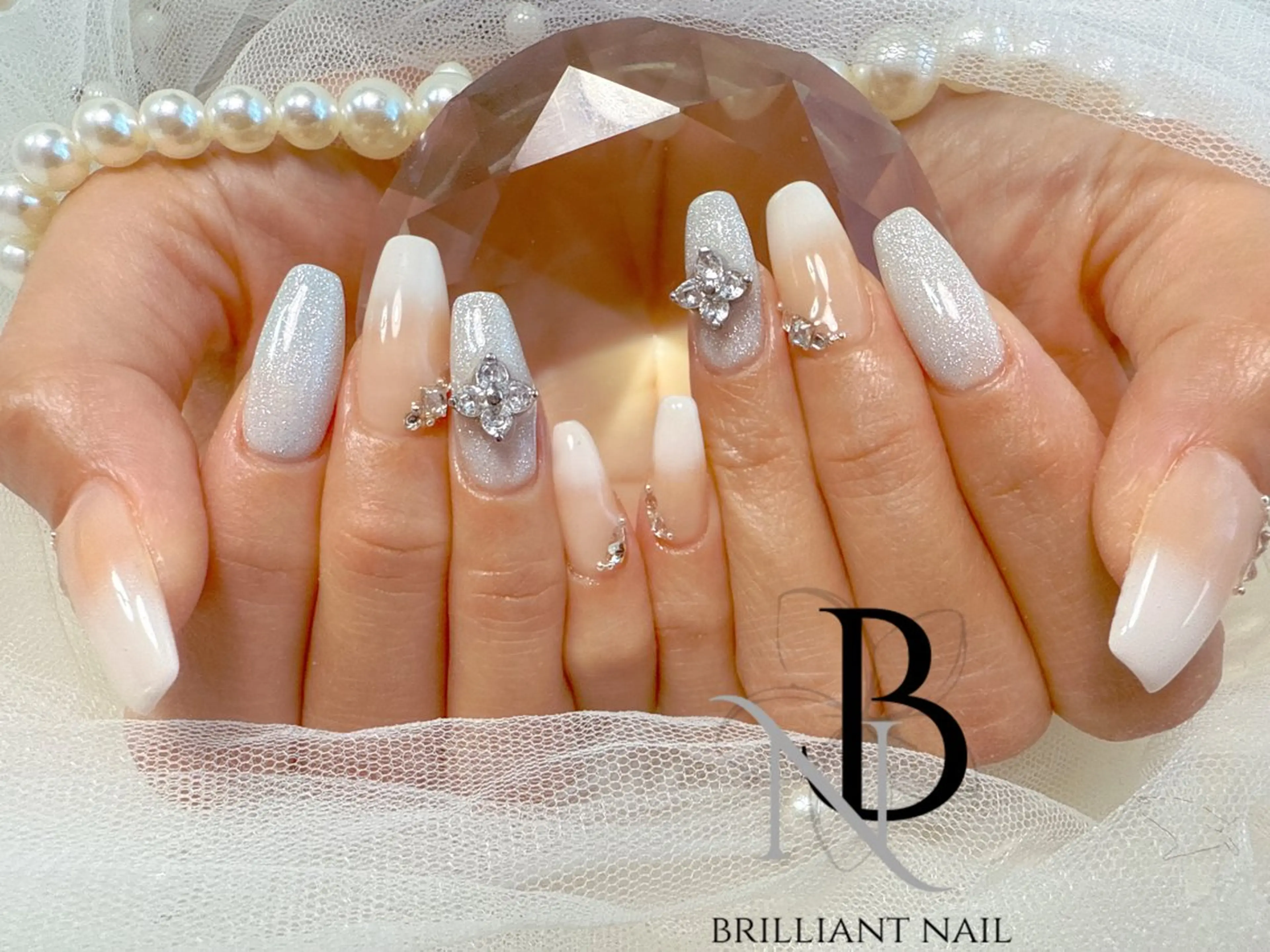 セミロング ハンドネイル ハンドケア brilliant nail💎あやのネイルデザイン