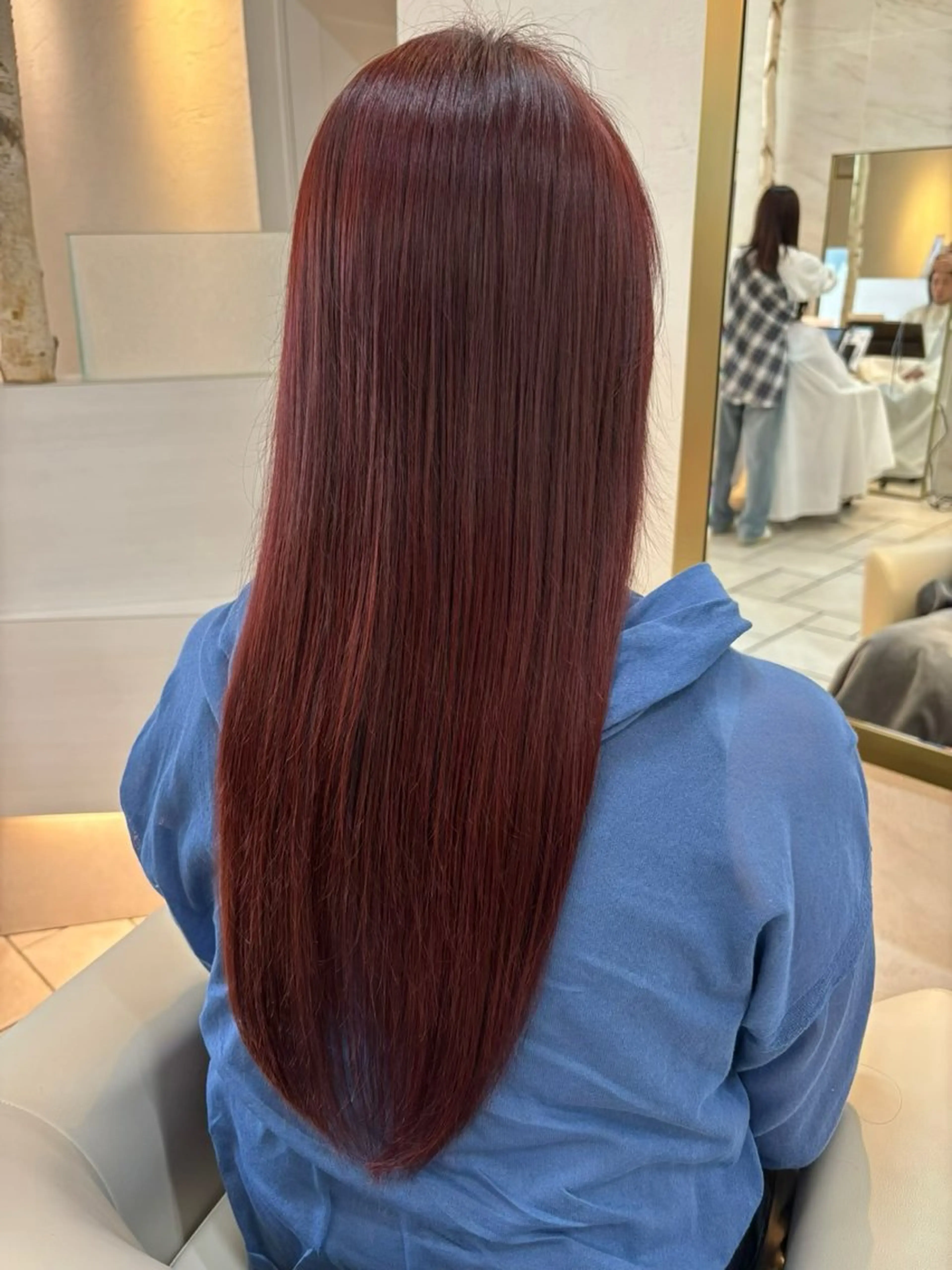 ロング カラー ブリーチ ブリーチなしカラー ヘアカラー トリートメント ヘッドスパ エクステ/ブリーチ 緑地公園　浦岡のヘアスタイル