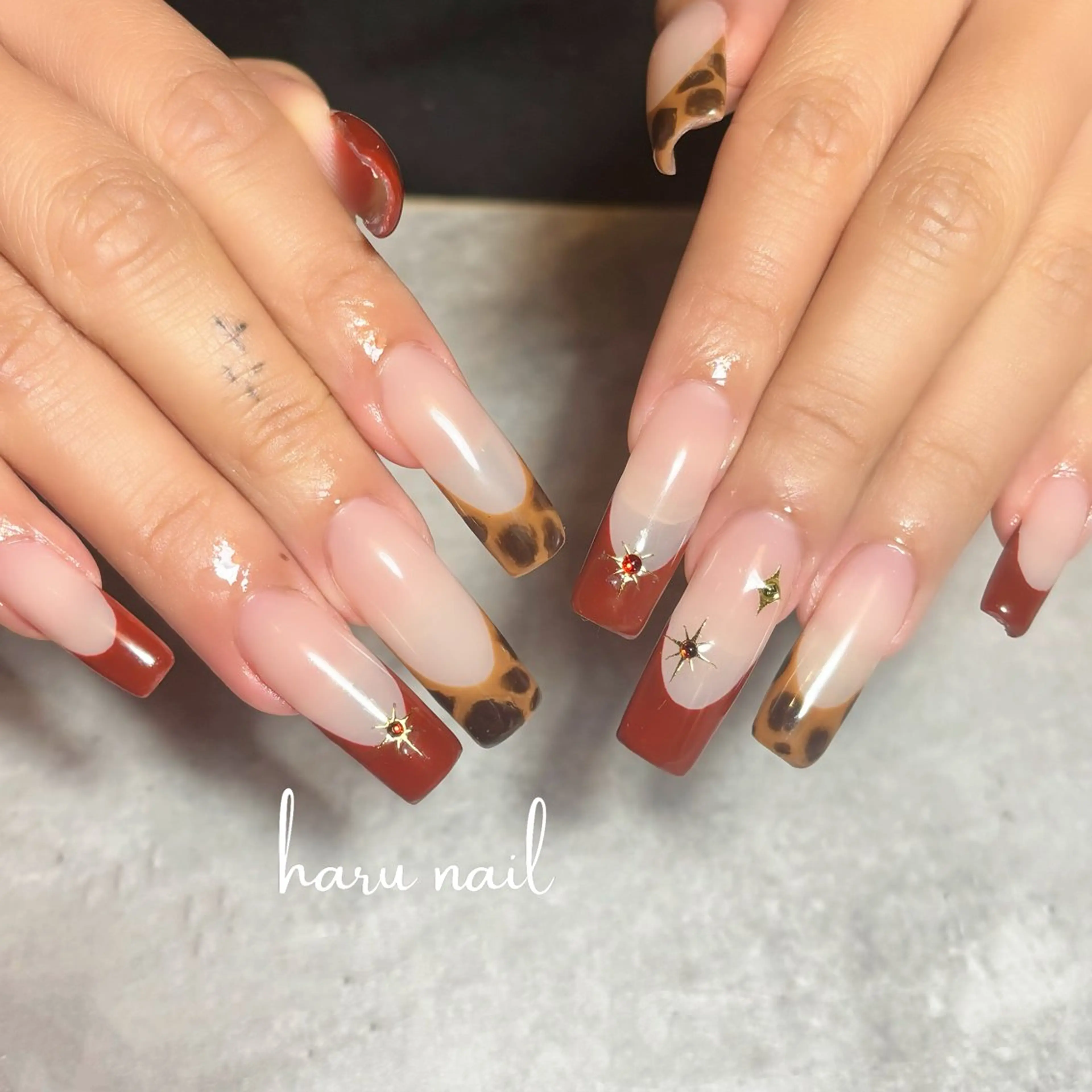 ネイル 長さ出し ハンドネイル haru nail所属・harunail Shionのネイルデザイン