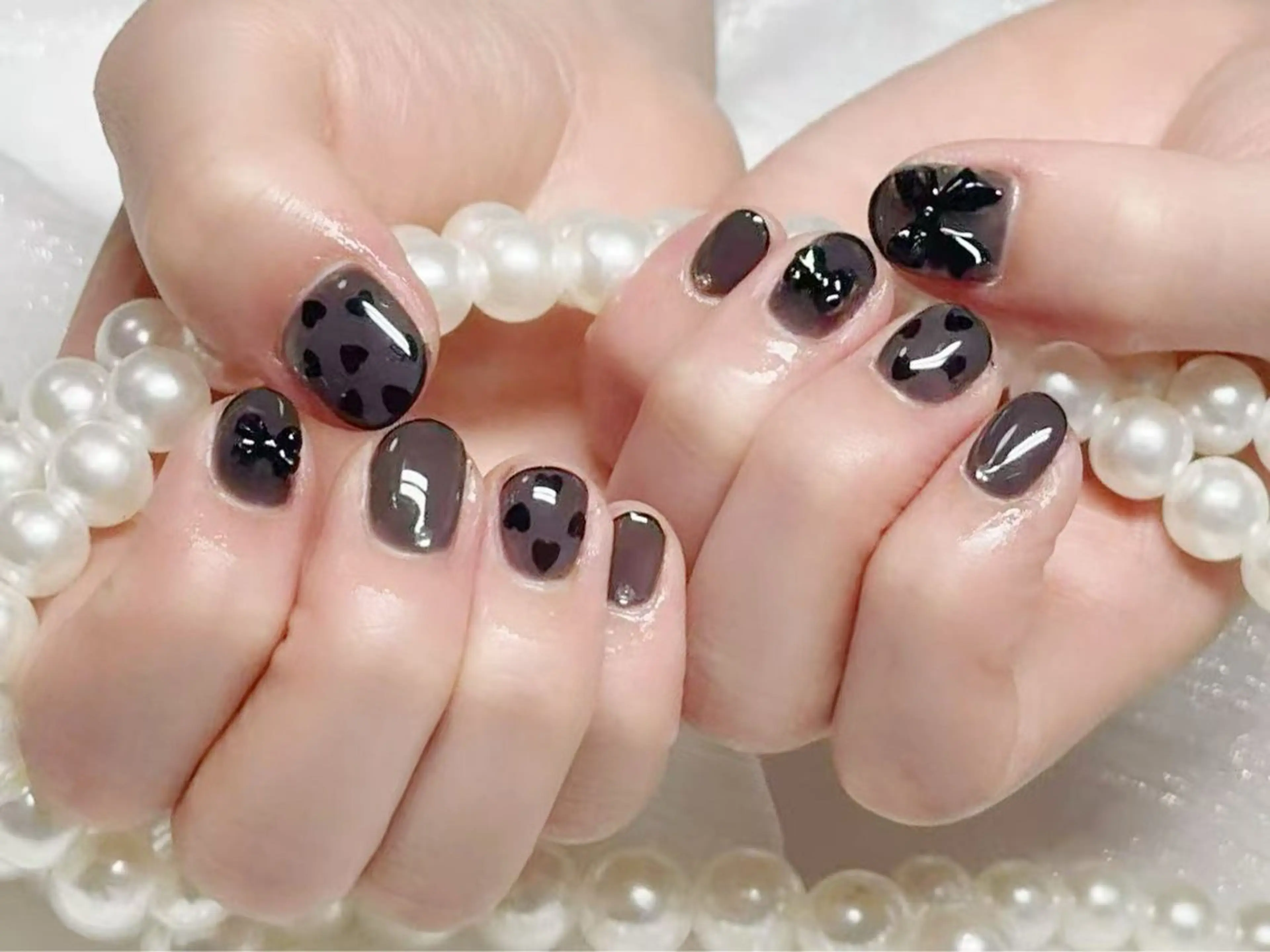ネイル クリアネイル 成人式 フラッシュネイル フットネイル フレンチネイル 💫KASUMI 💅のネイルデザイン