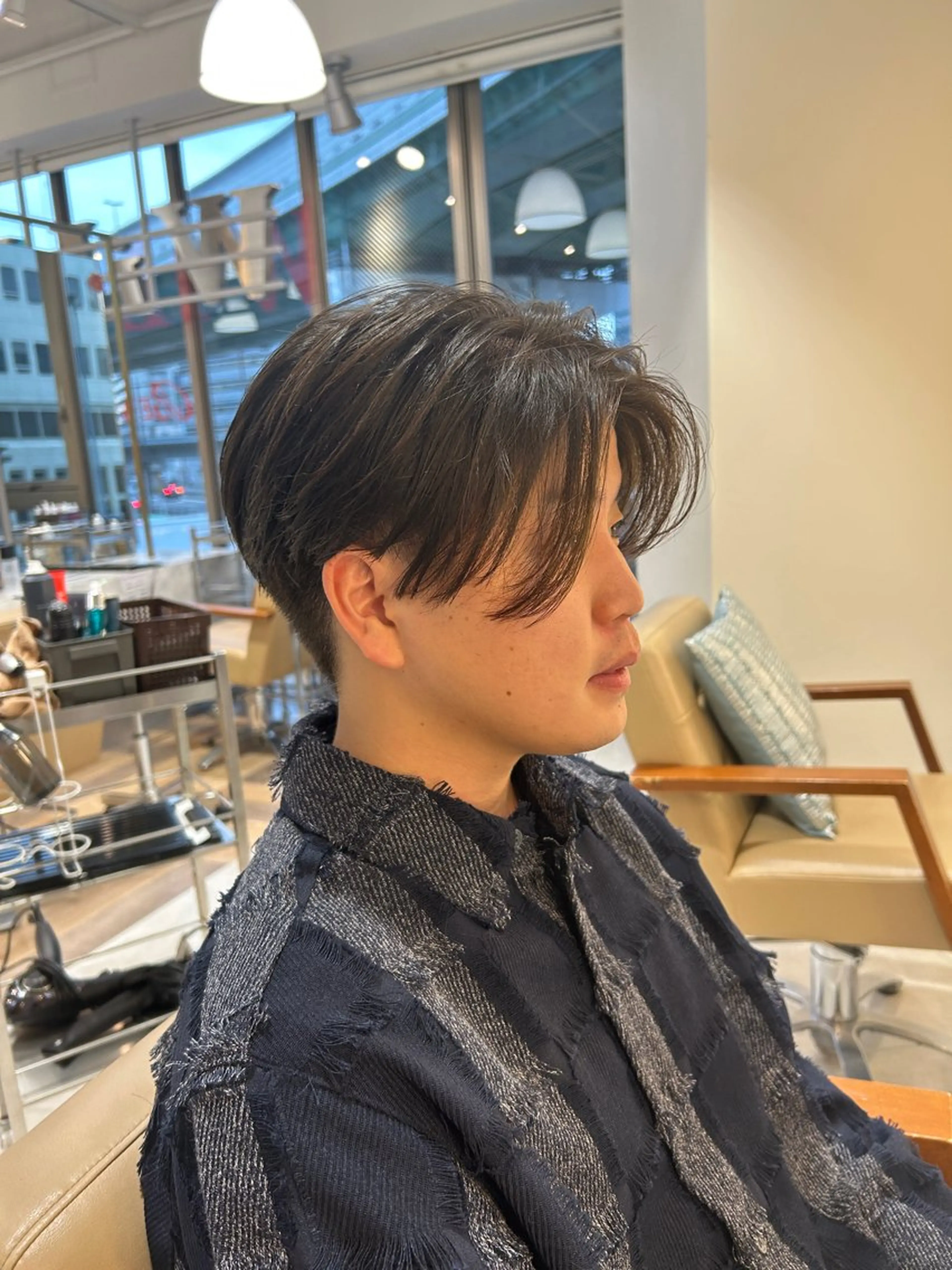 メンズ ヘアーメイクウィル野田阪神店所属・Yuu/レイヤー/ ハイライト/髪質改善のヘアスタイル