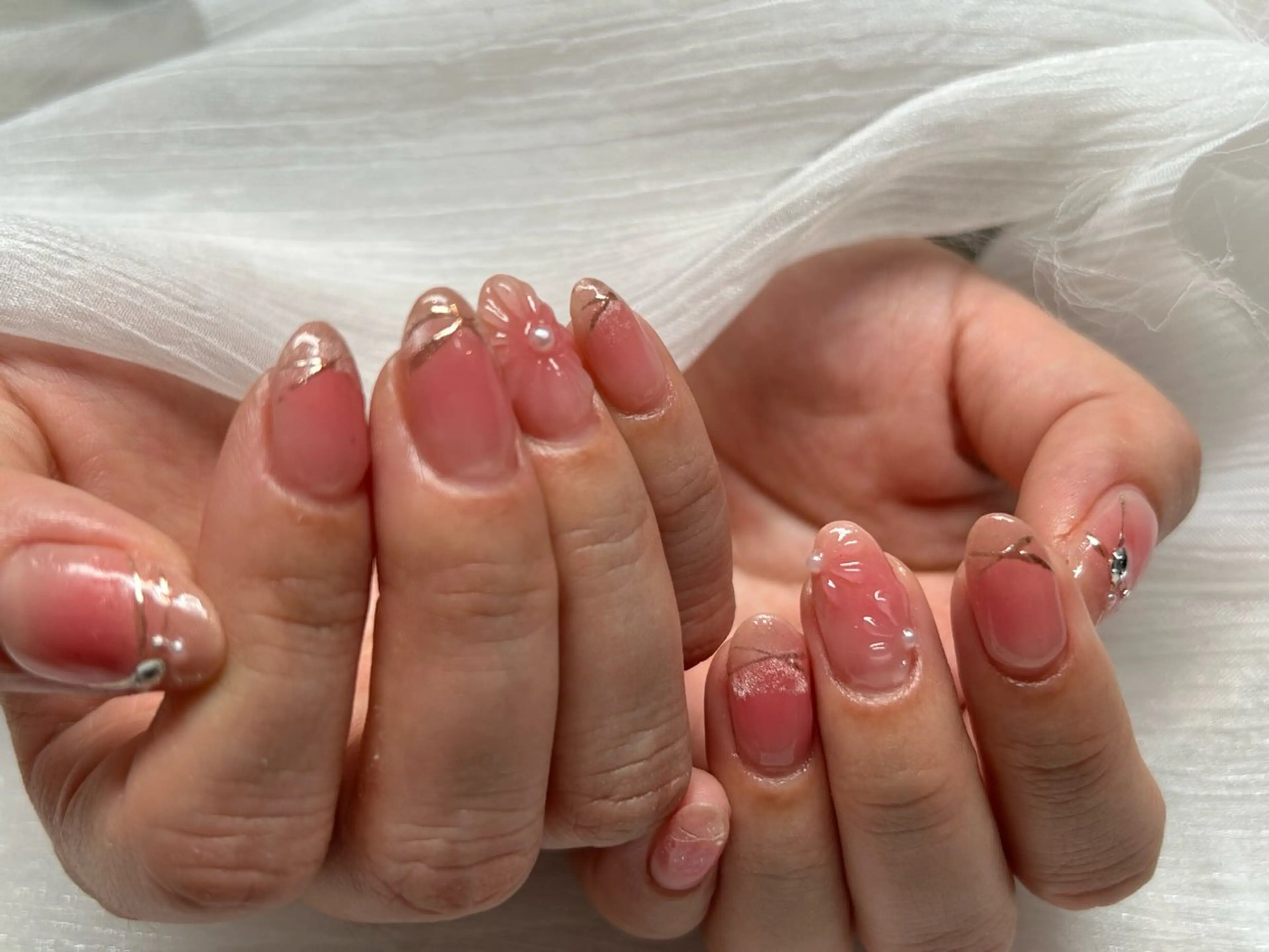 ネイル チークネイル マグネットネイル 春ネイル Revision nails所属・黒馬 優美子のネイルデザイン