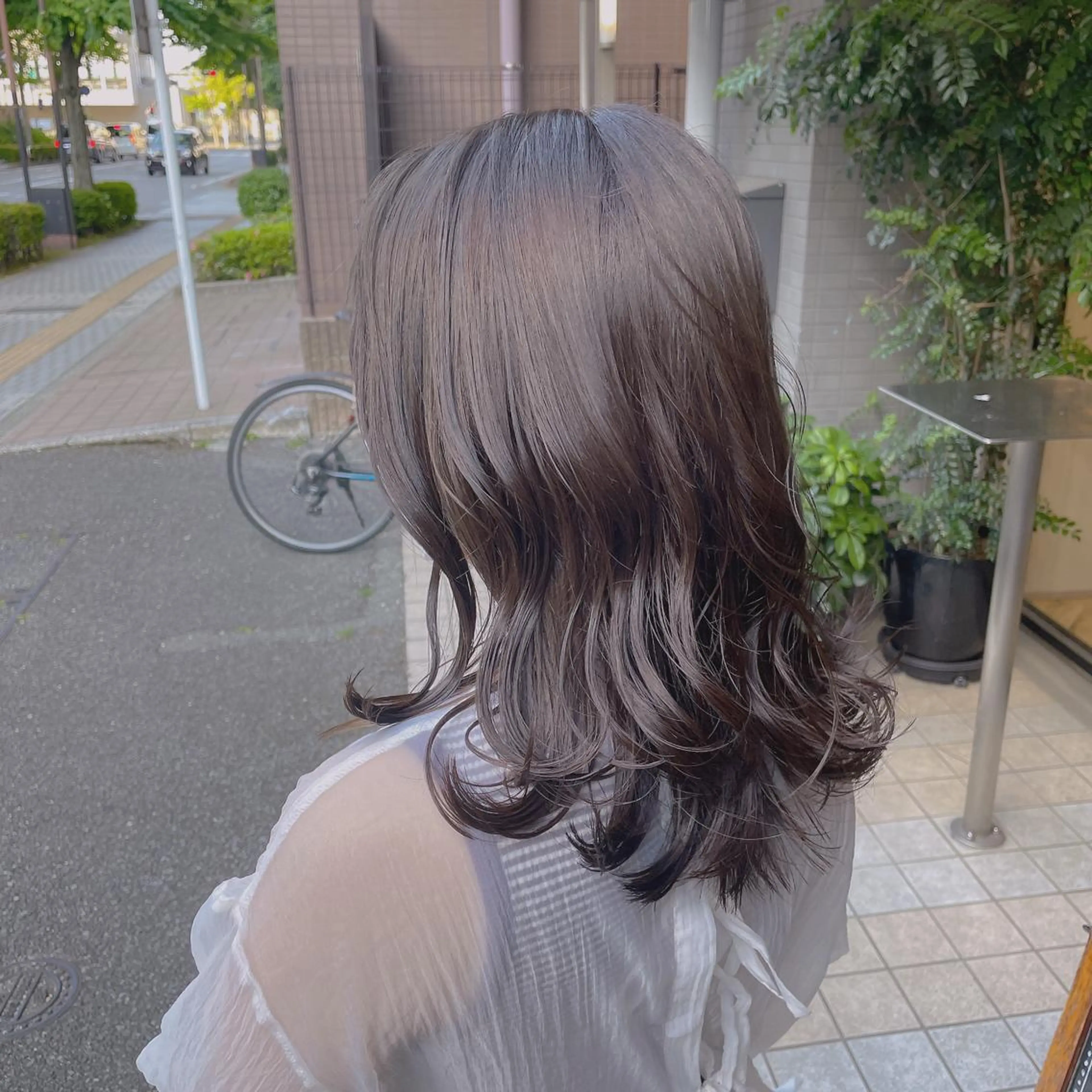 セミロング 韓国ヘア/レイヤー 🇰🇷/艶髪/長橋のヘアスタイル