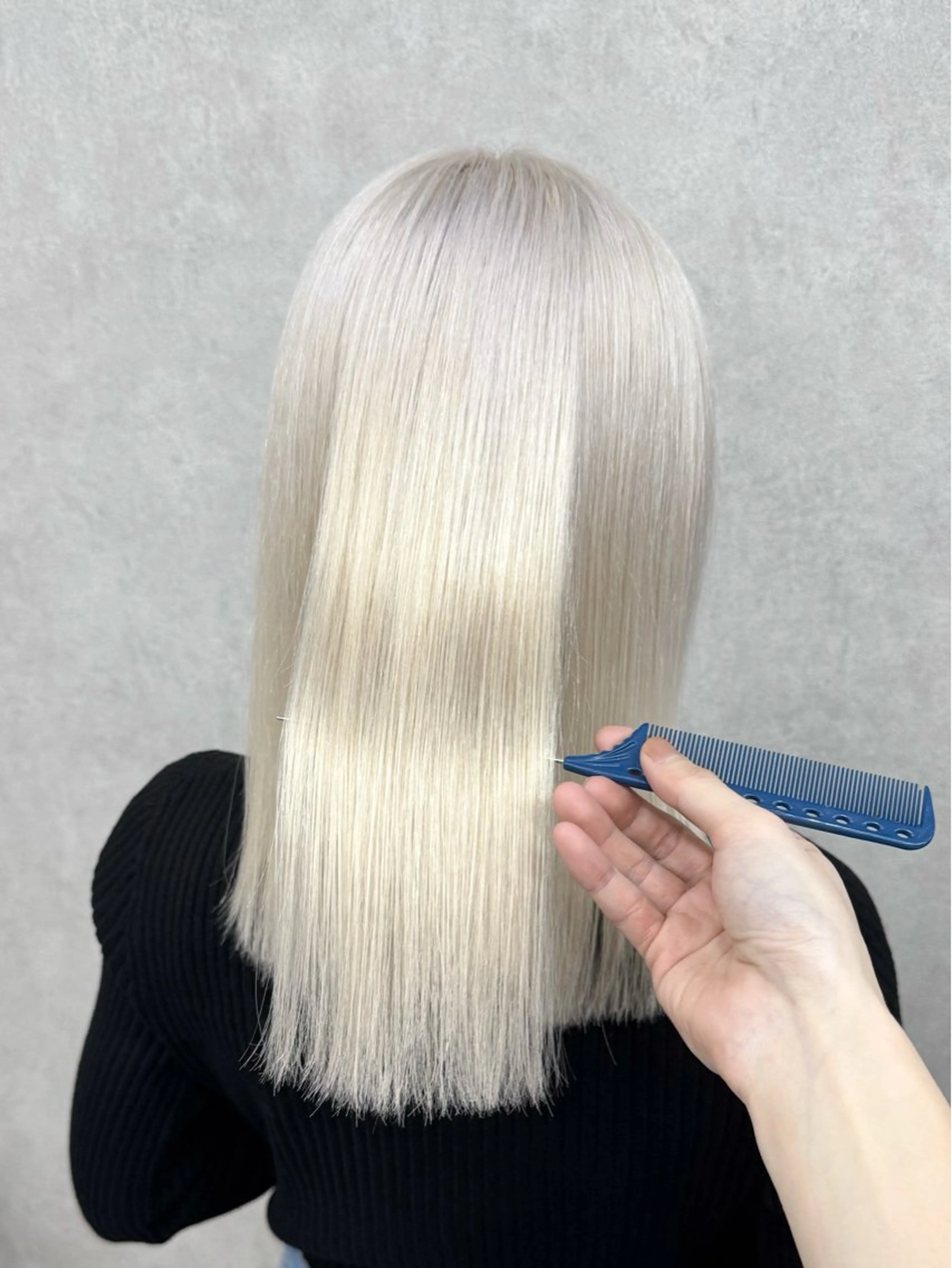 ミディアム カラー ヘアカラー トリートメント ヘッドスパ ハイトーン・ブリーチ ムラ修正　八須　錬のヘアスタイル