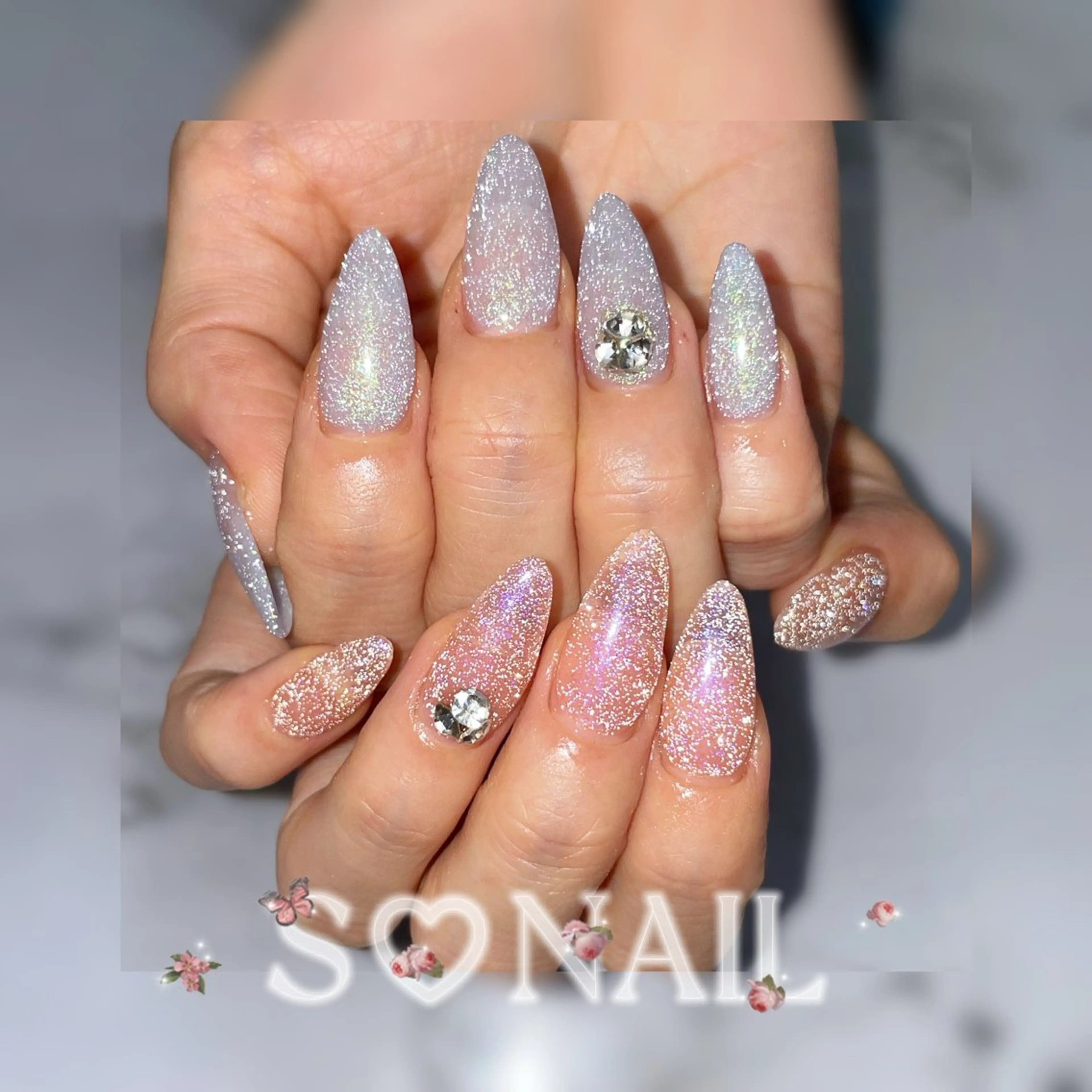 ネイル フラッシュネイル ハンドネイル S♡NAIL所属・S.NAIL Suuのネイルデザイン