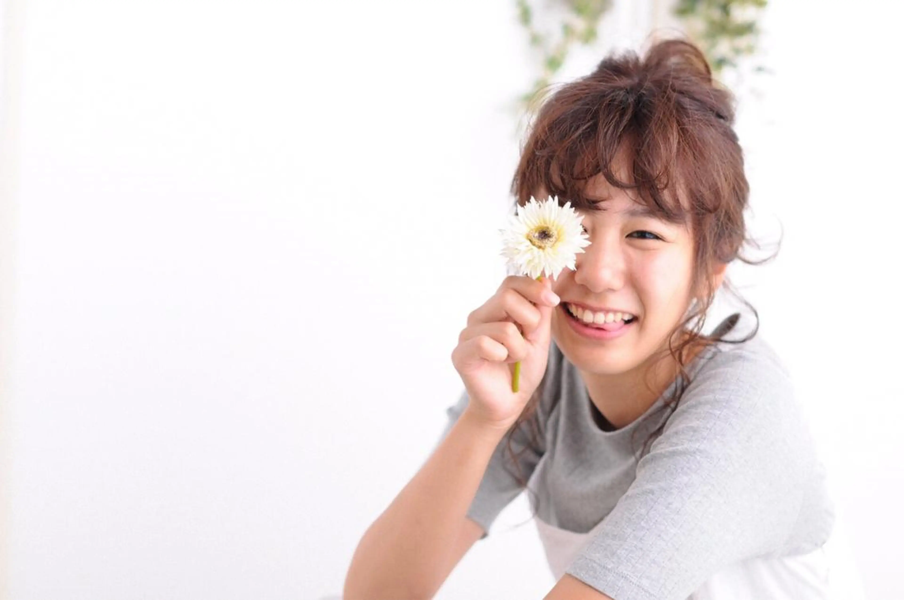 ロング カラー お団子ヘア 松村 崇弘のヘアスタイル