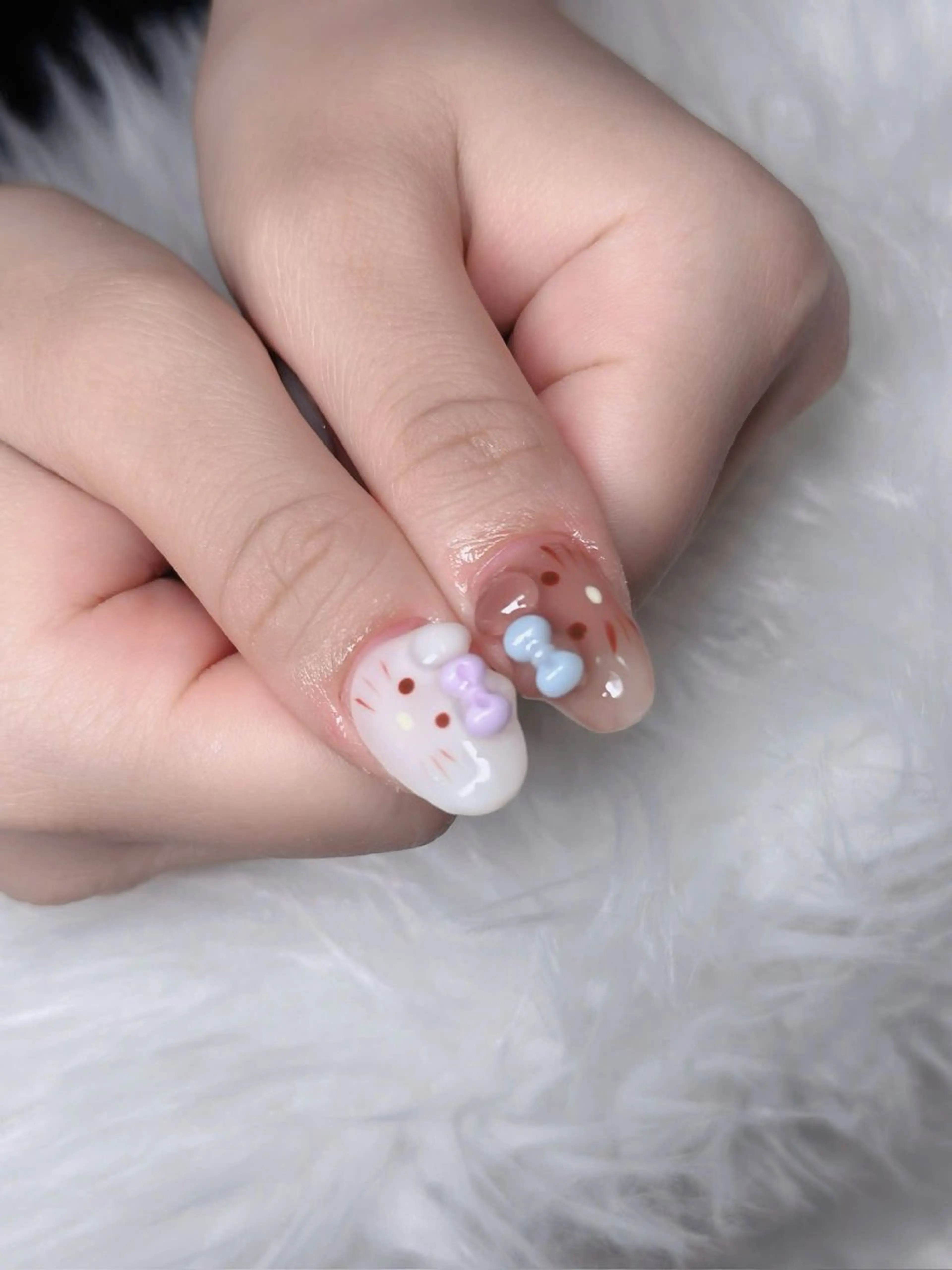 ネイル オーロラネイル フレンチネイル ジェルネイル ハロウィン 韓国ネイル ハンドネイル H.baby Nail Salonのネイルデザイン