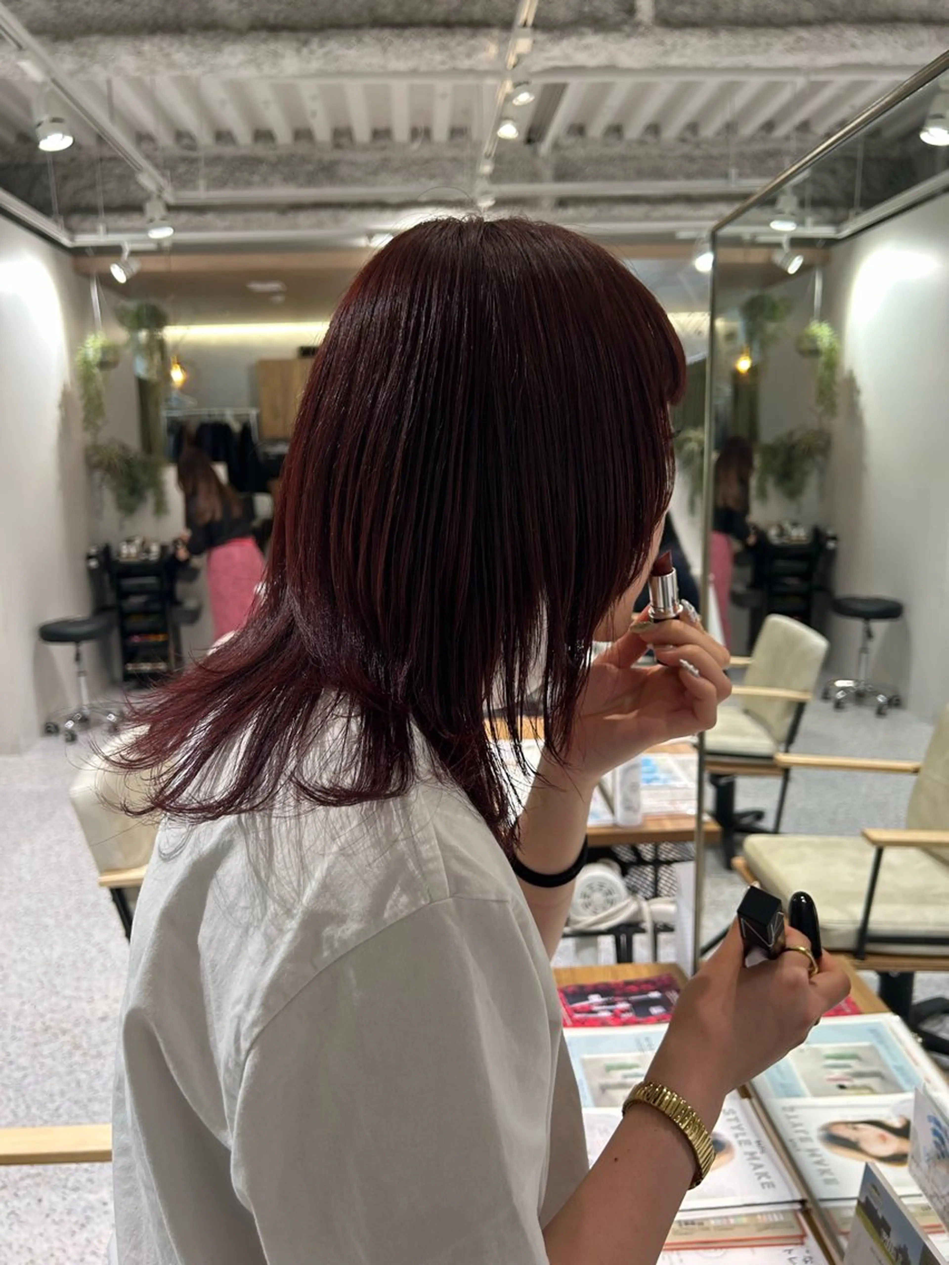ミディアム ヘアカラー hair&eye🎀 /momoKaのマツエク・マツパデザイン