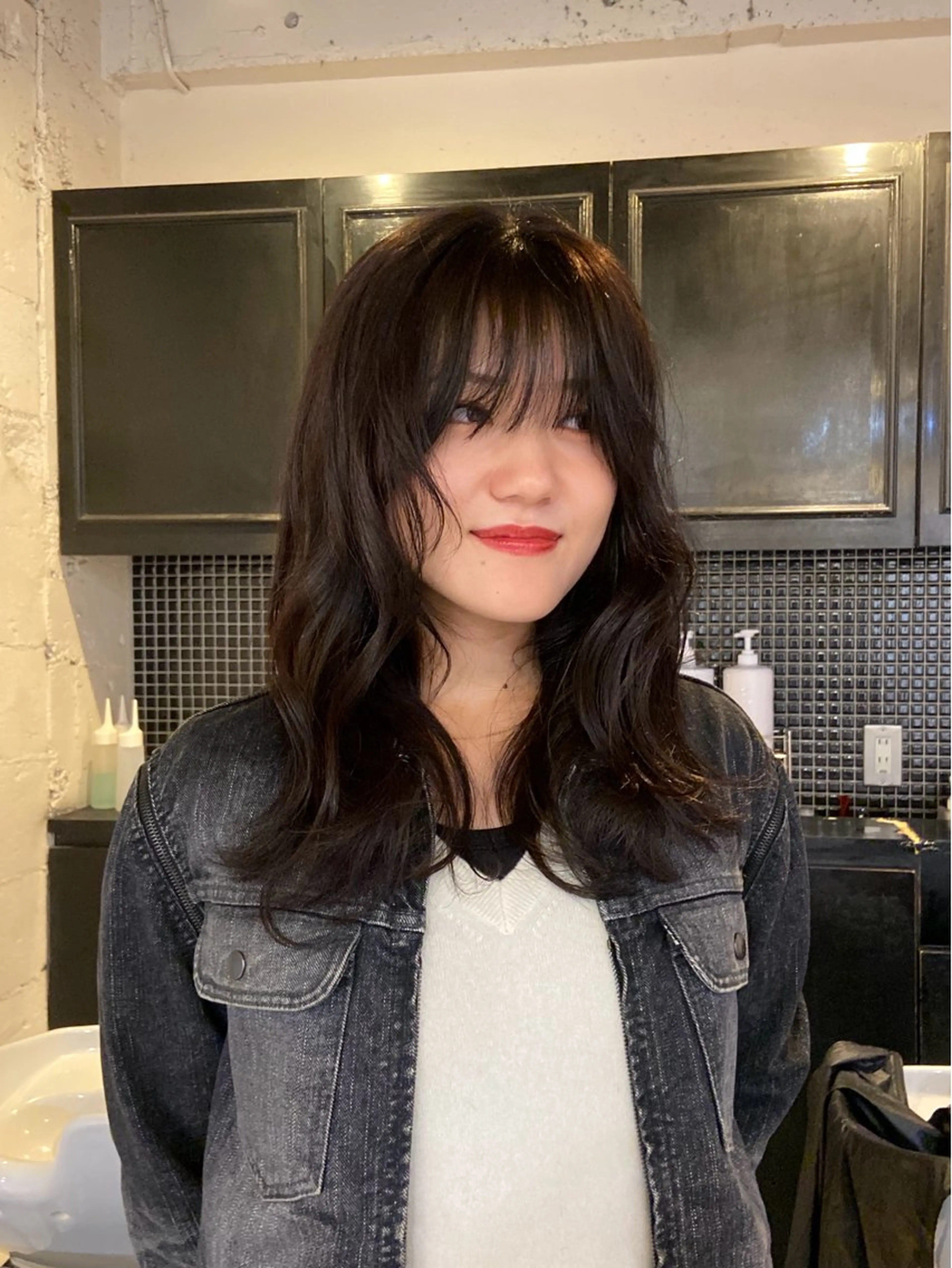 セミロング カット トリートメント レイヤーカット🎀 NANAHAのヘアスタイル