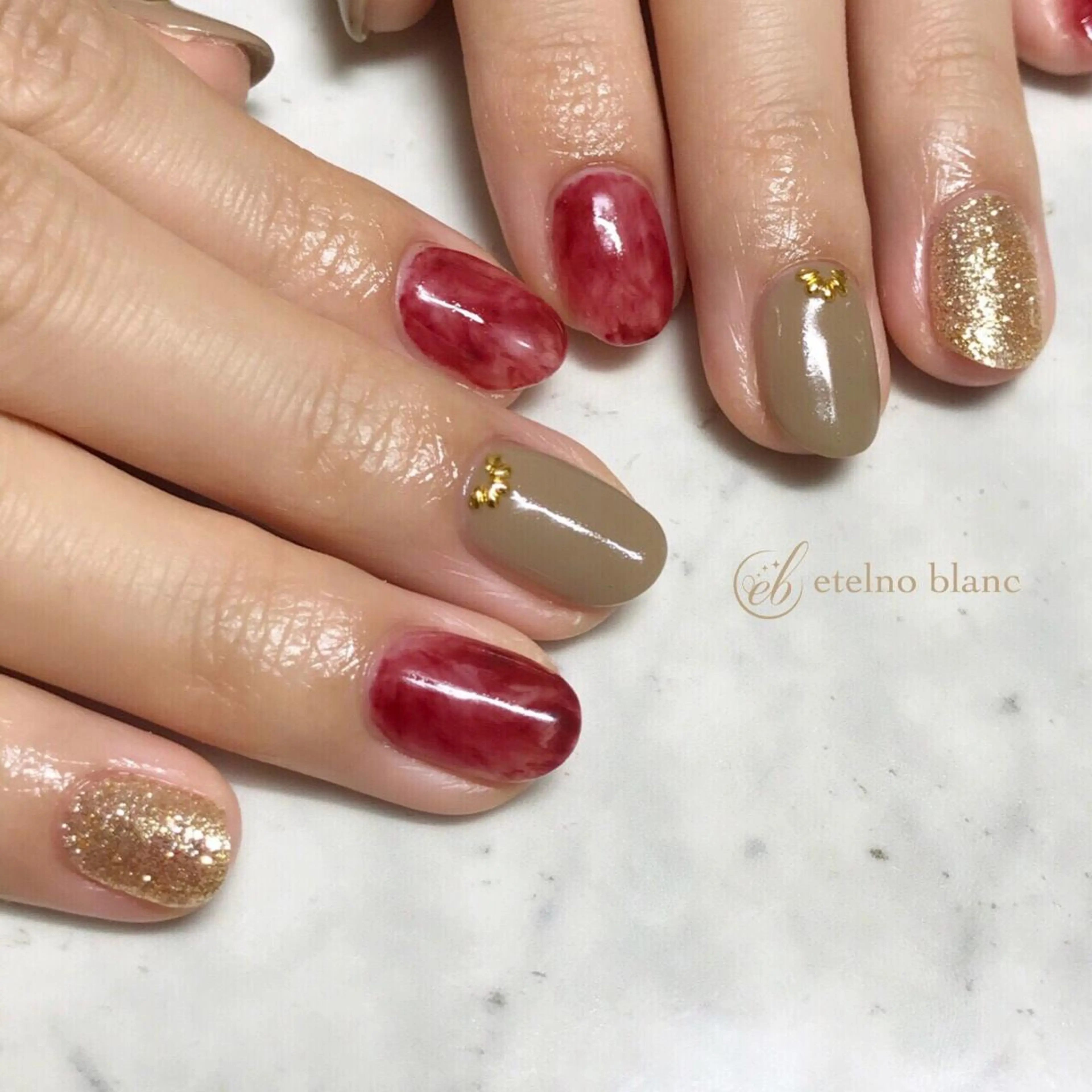 ネイル etelno blanc中目黒のネイルデザイン