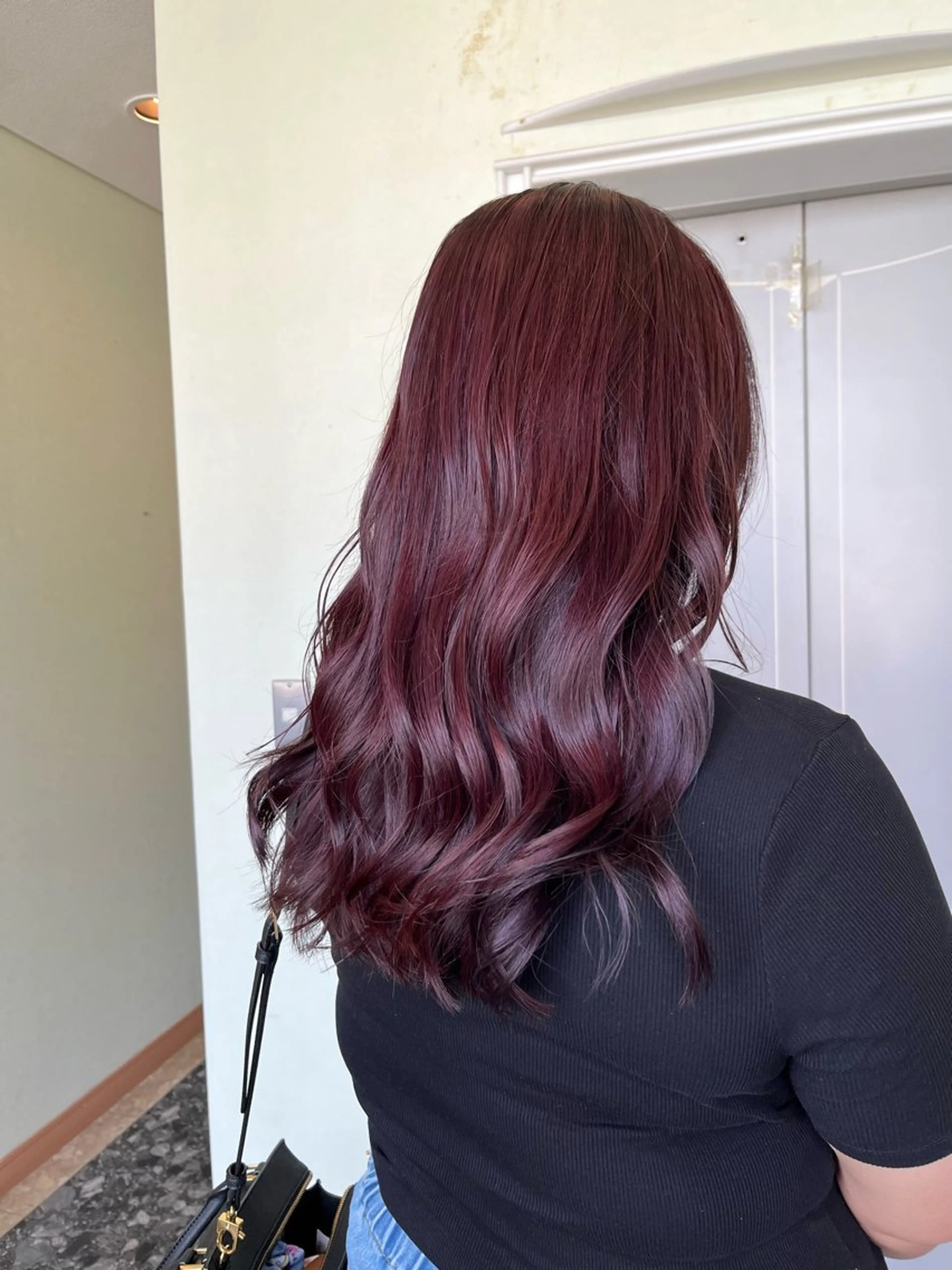 ロング カラー ブリーチ ラベンダーカラー ピンクカラー ピンクラベンダー yuri🌼 NUMBER 天王寺のヘアスタイル