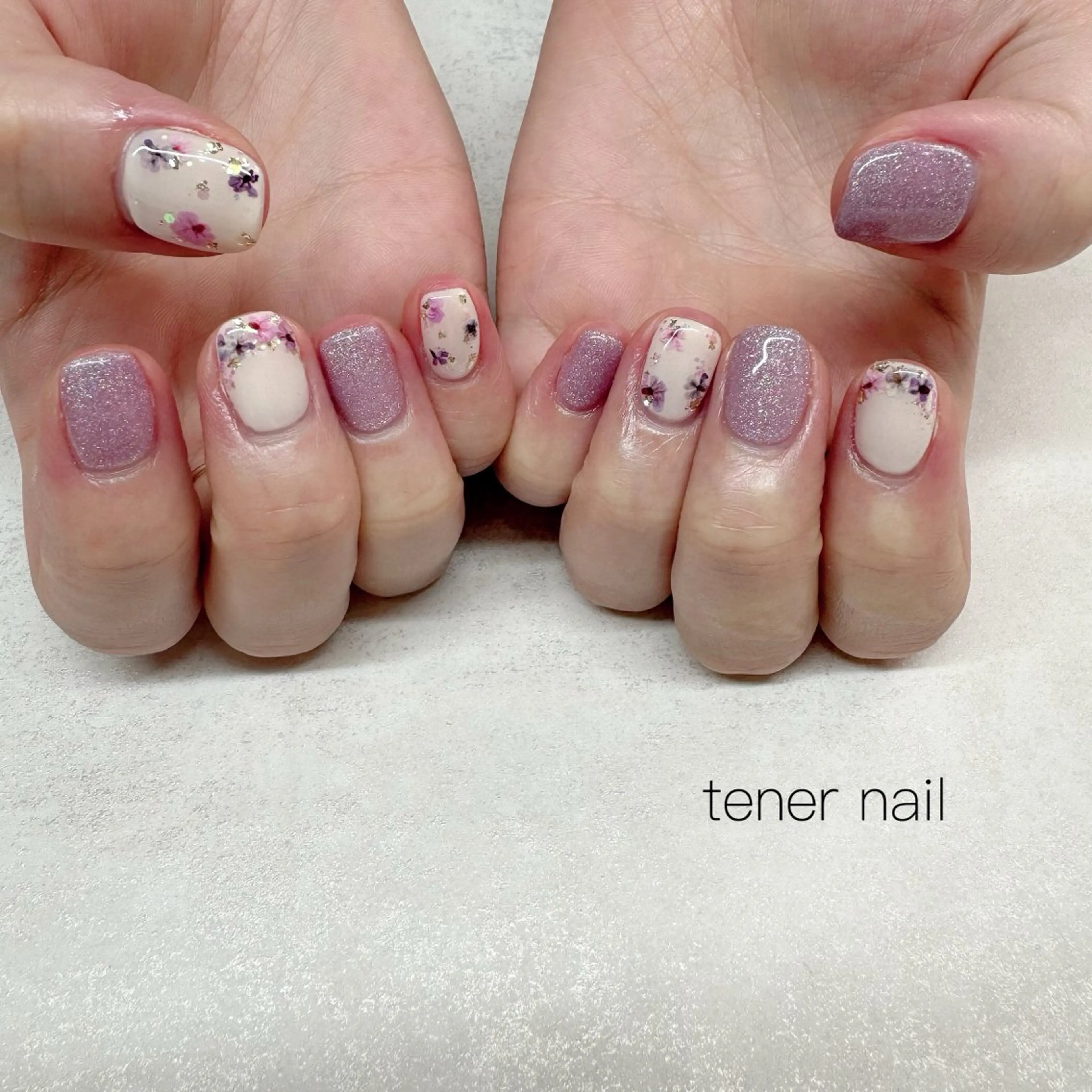 ネイル フラワーネイル ハンドネイル tener  nail  テネルネイル所属・テネルネイル tener nailのネイルデザイン