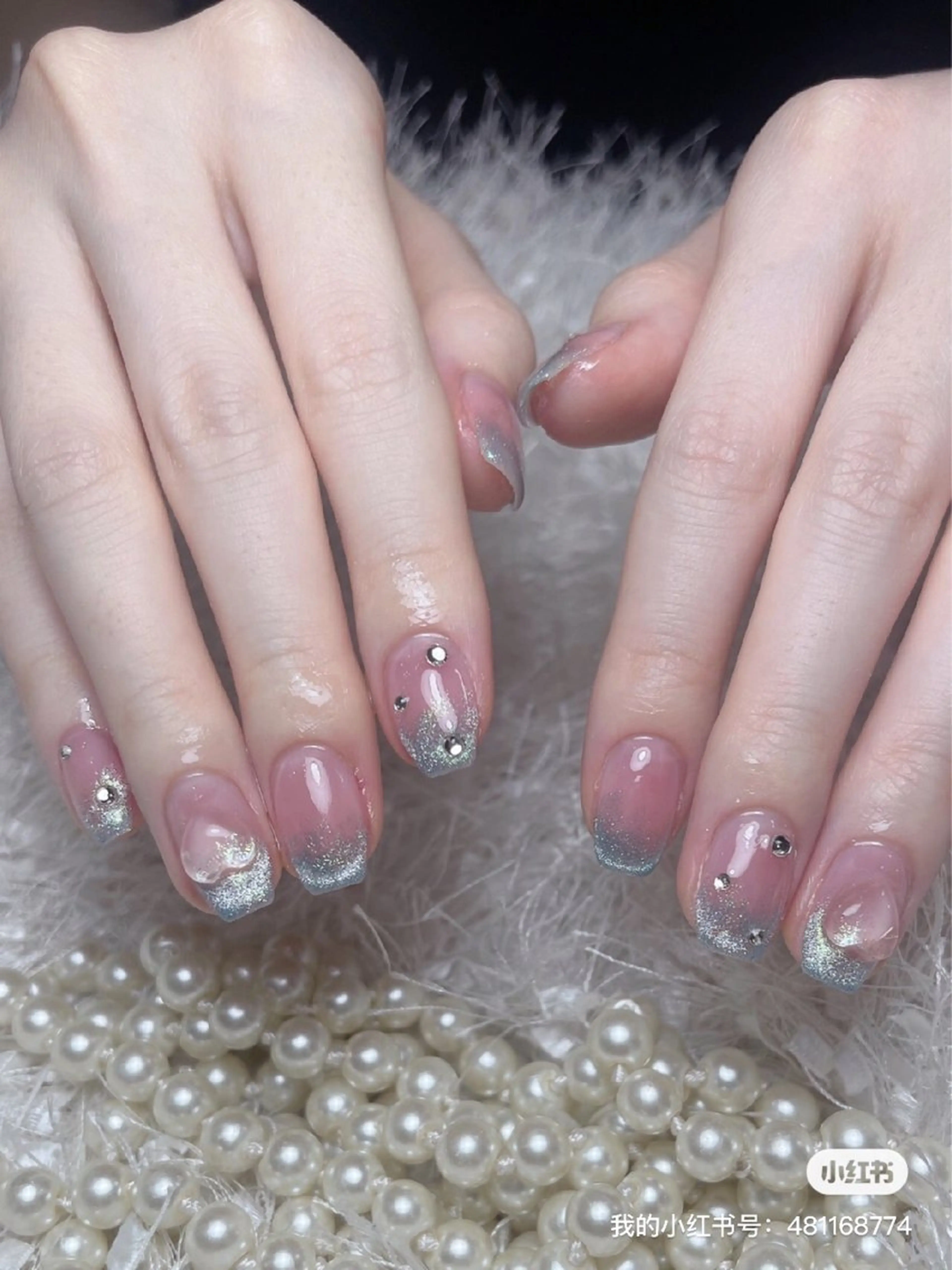 ネイル ハンドネイル 🦋y y Nail 🤍のネイルデザイン