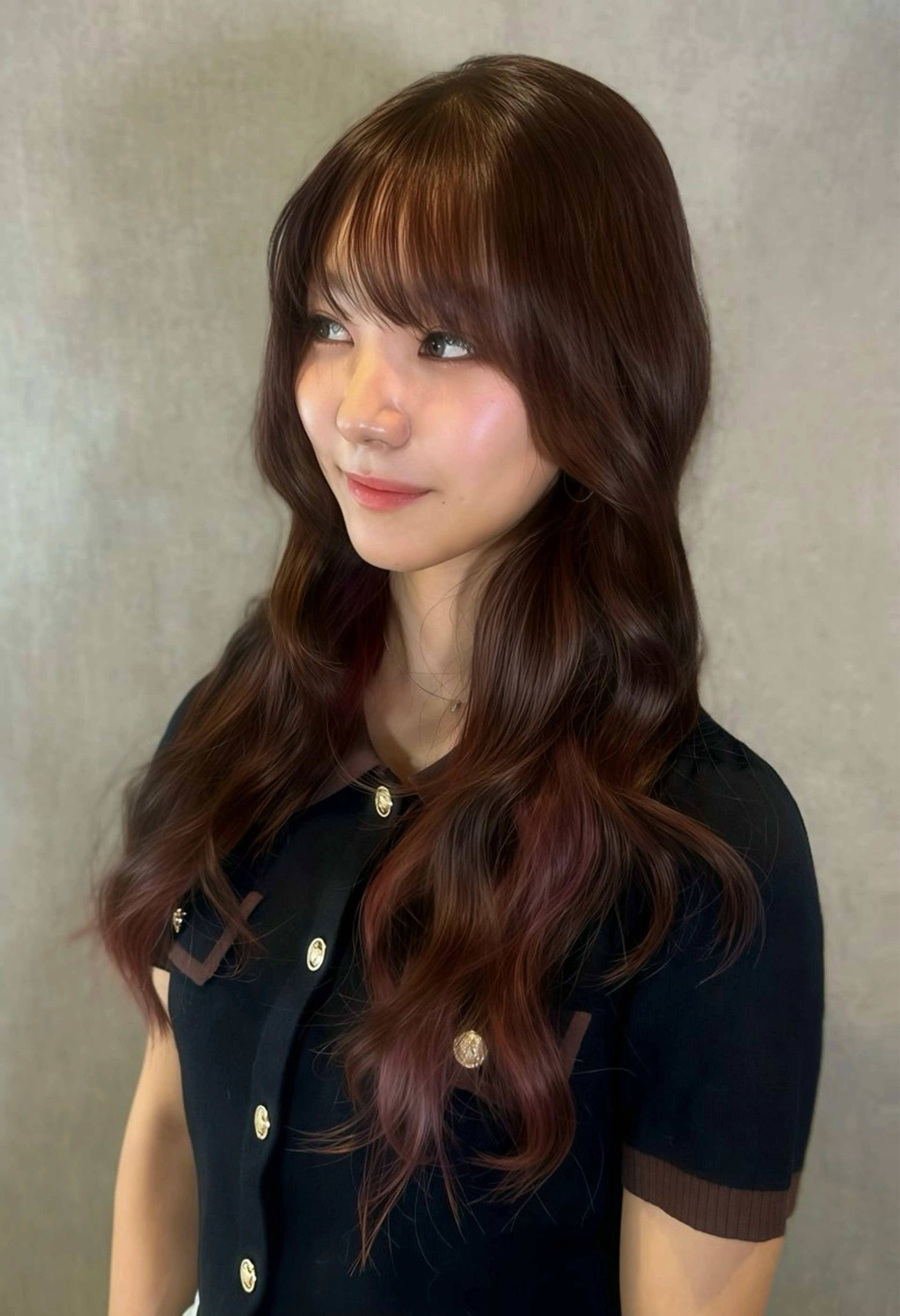 ロング カット ヘアカラー 村井 隆仁のヘアスタイル
