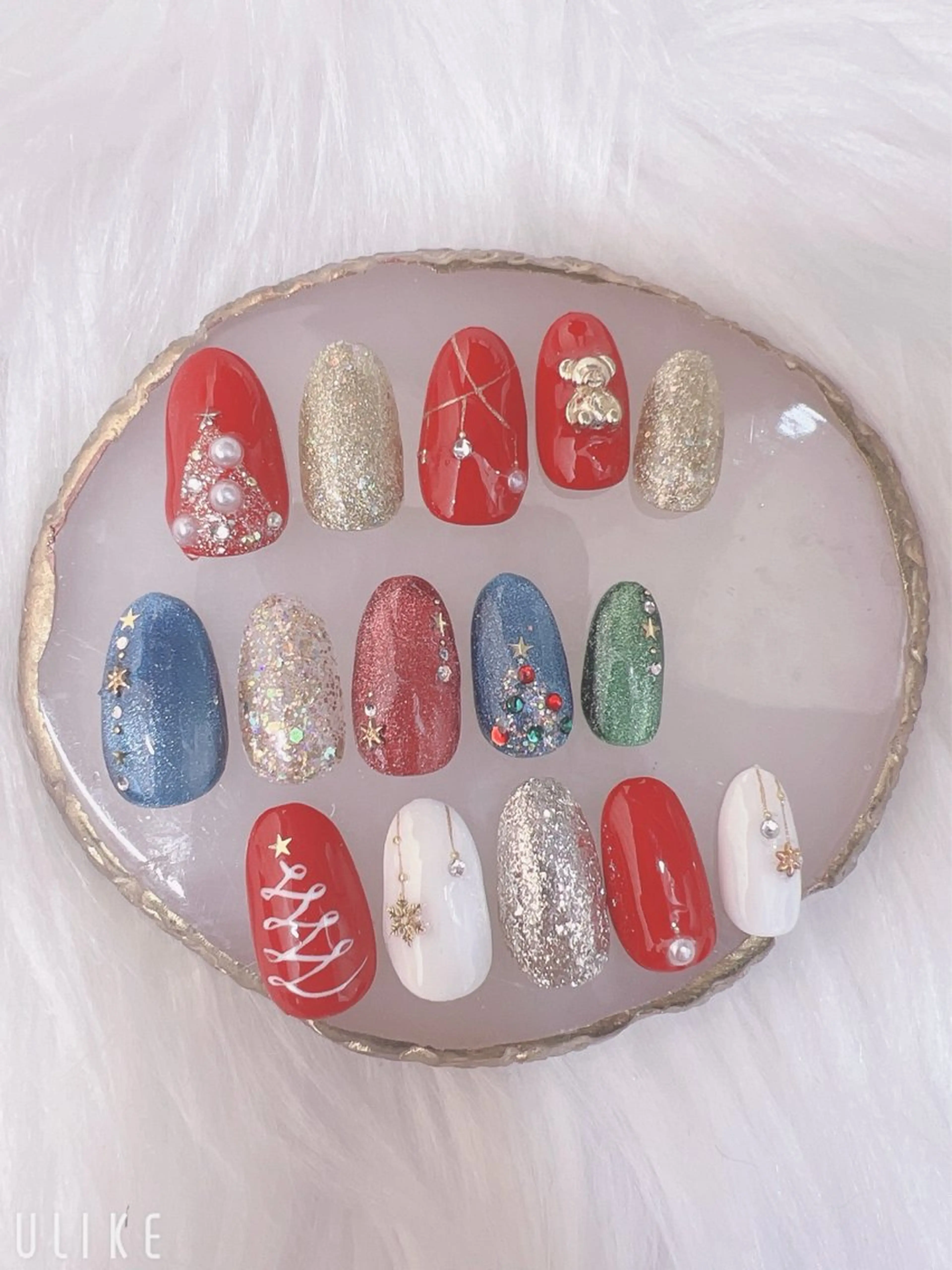 ネイル 冬ネイル クリスマス ハンドネイル Minion所属・北浦和minion YUKIのマツエク・マツパデザイン