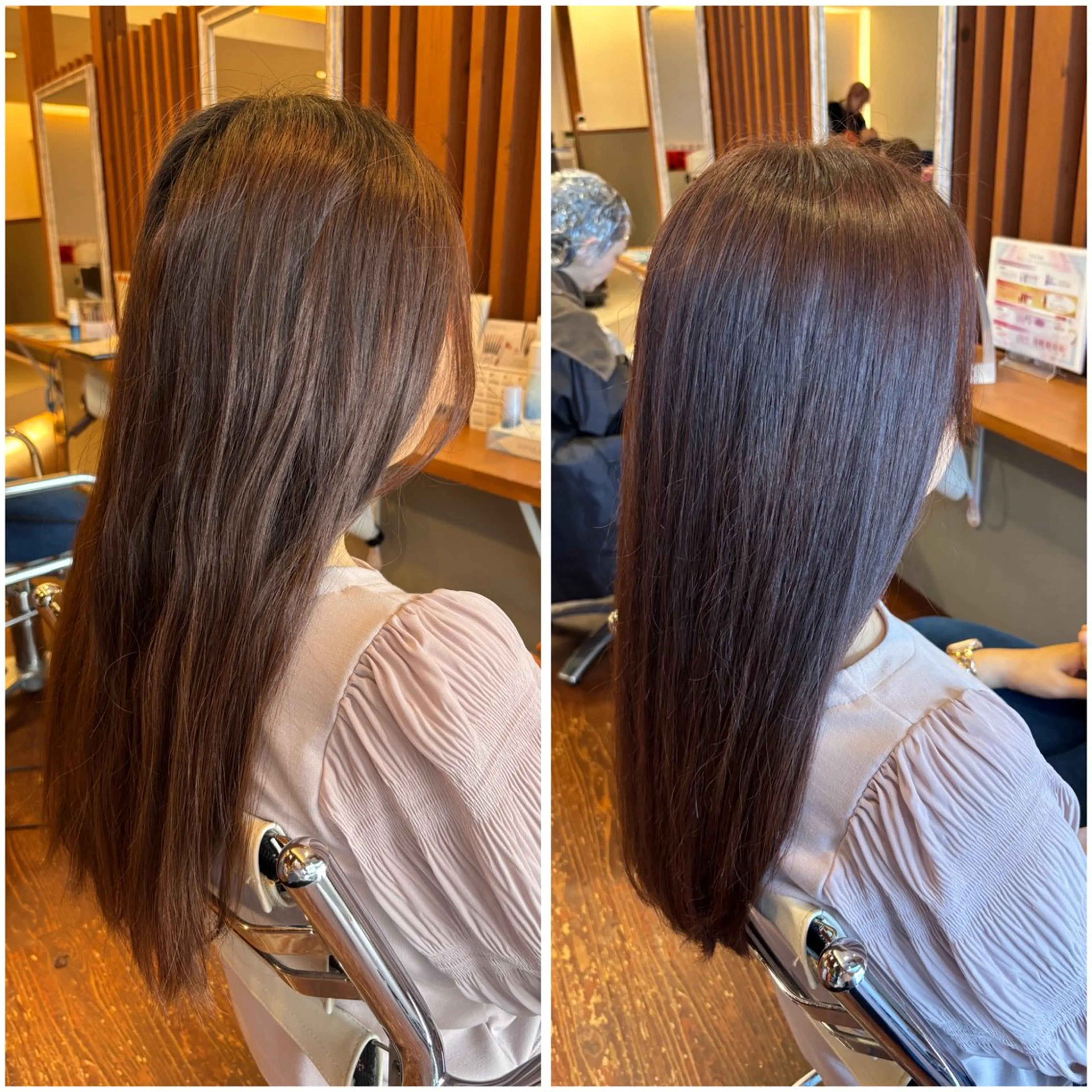 ロング カラー カット ヘアカラー トリートメント peal ark いろはのヘアスタイル
