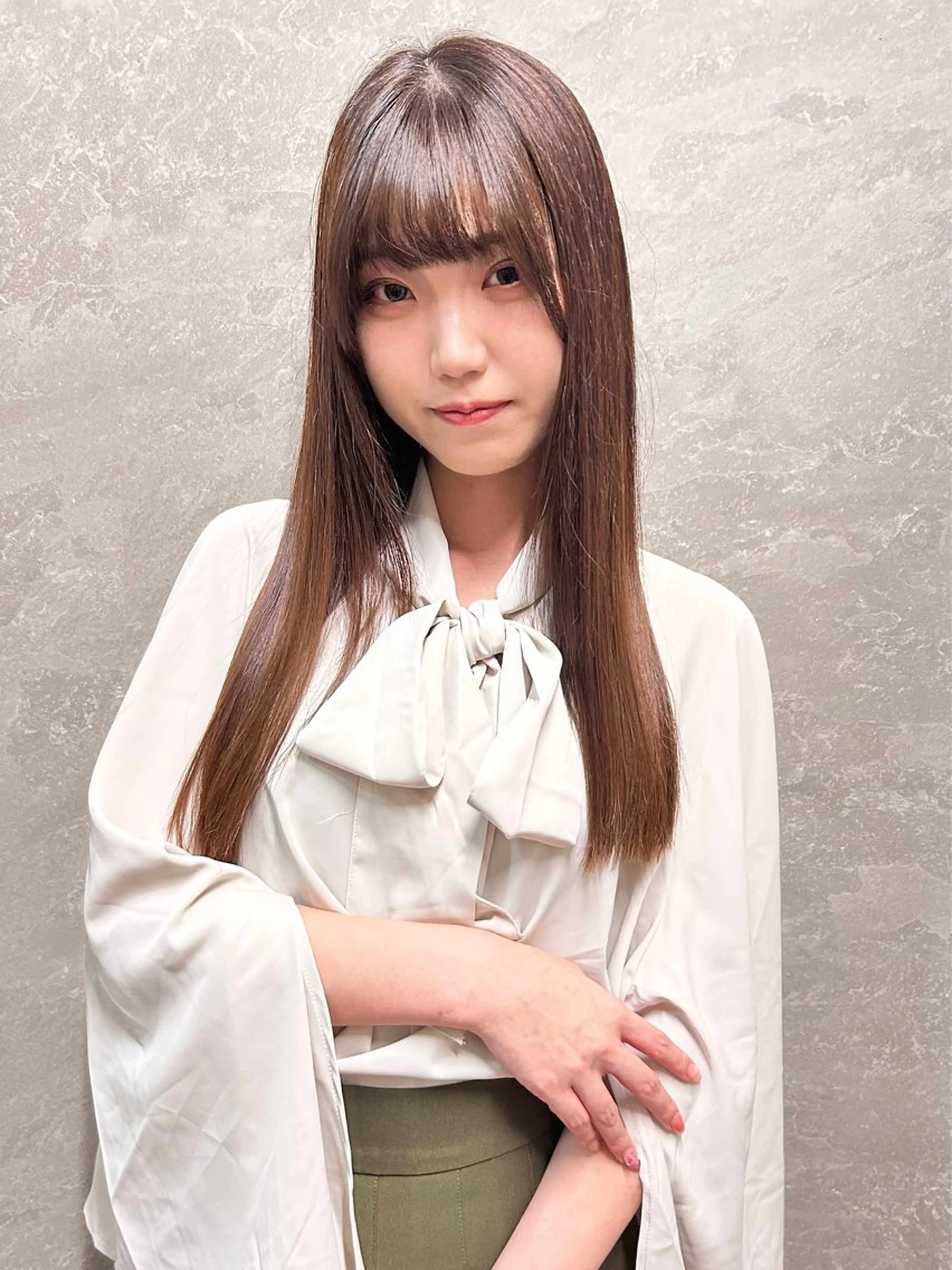 ロング 髪質改善 縮毛矯正 ally新百合ヶ丘 フジムラユウスケのヘアスタイル