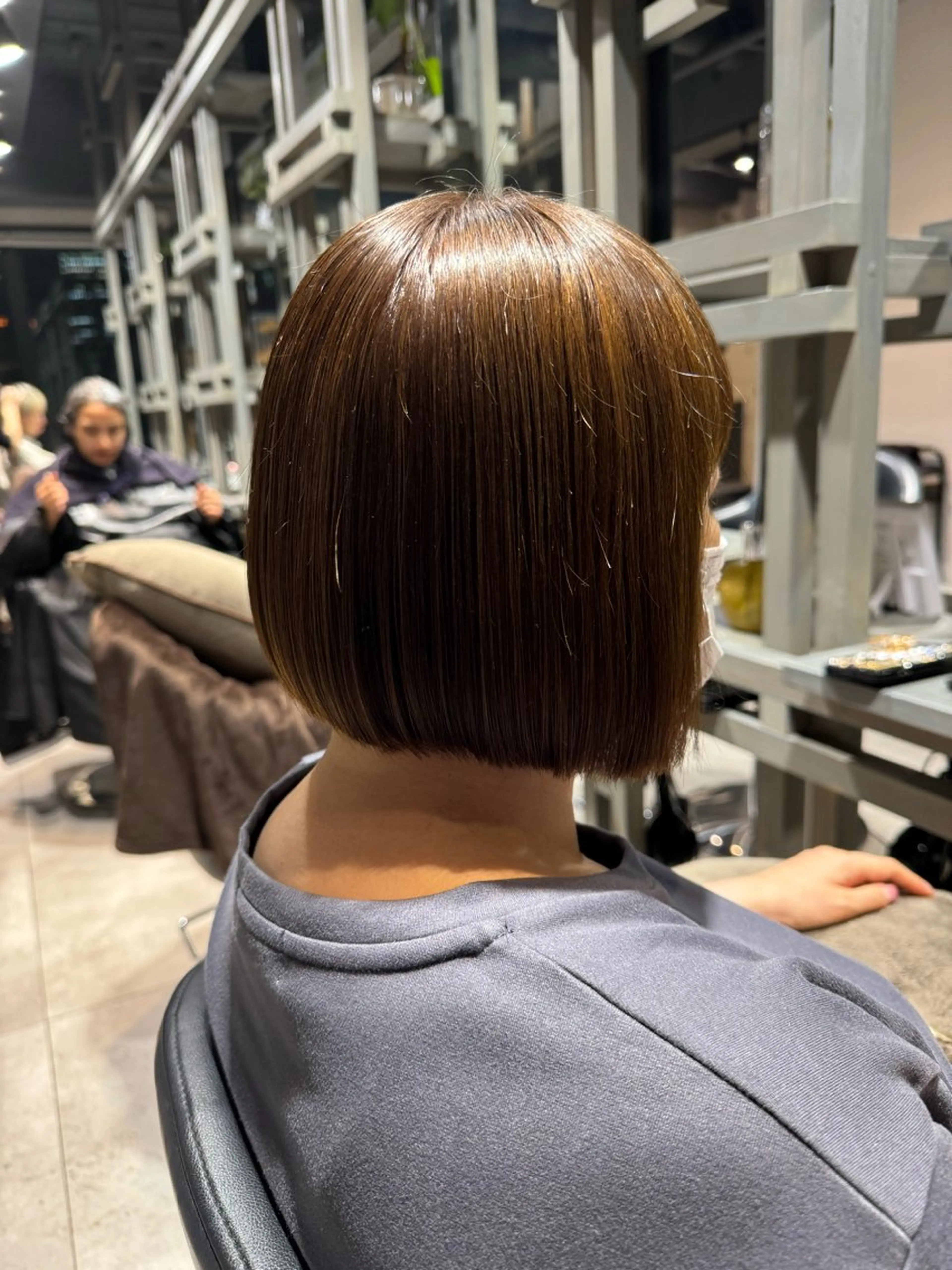 ショート カラー ボブ カット ヘアカラー トリートメント Dxxxx III所属・オシャレ女性目線の 大人メンズ❁⃘*.ﾟのヘアスタイル
