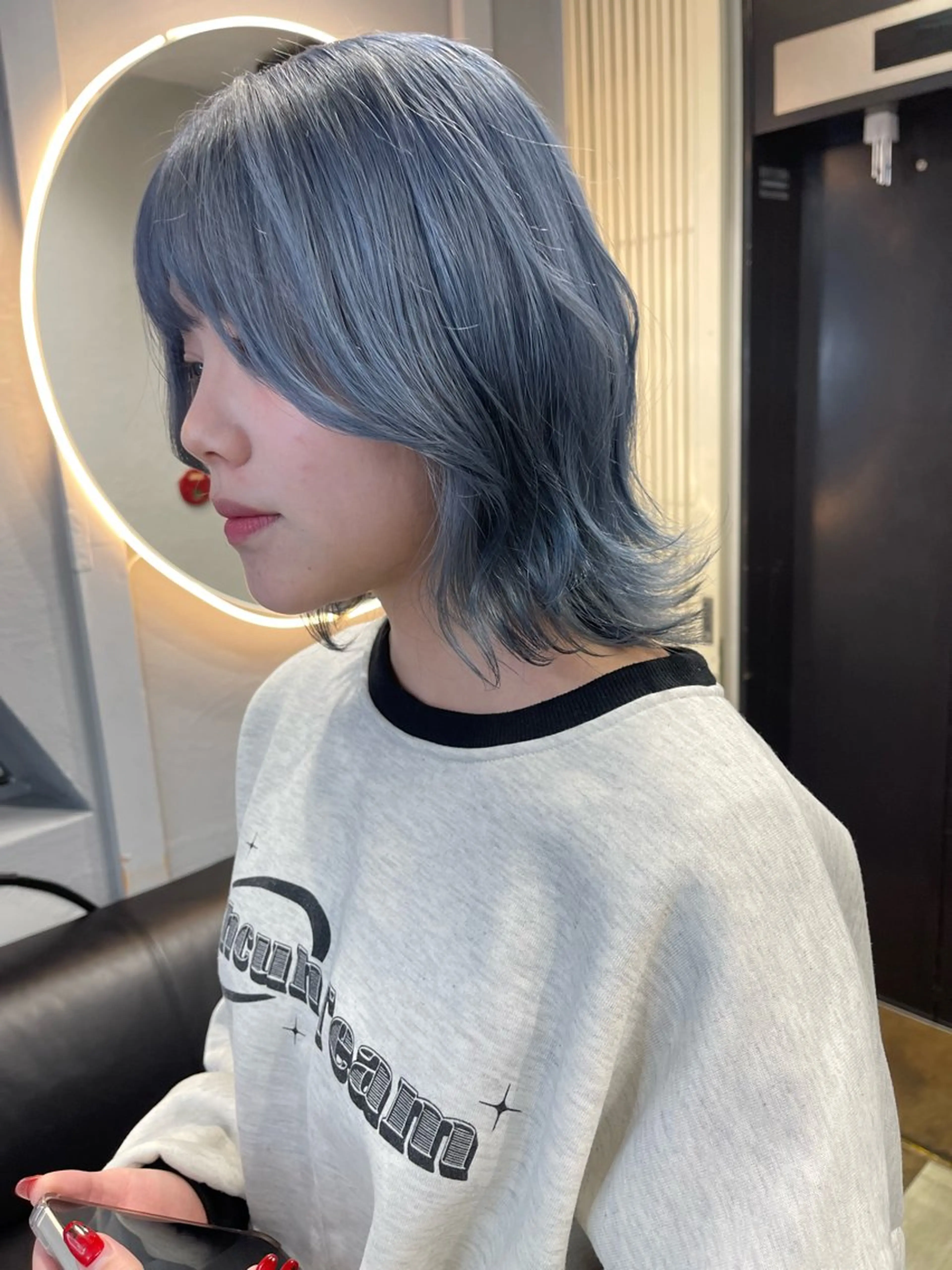 ミディアム カラー ベージュカラー ブリーチ ケアブリーチ デザインカラー ダブルカラー ヘアカラー トリートメント 宮崎　達也 ブリーチ／レイヤーのヘアスタイル