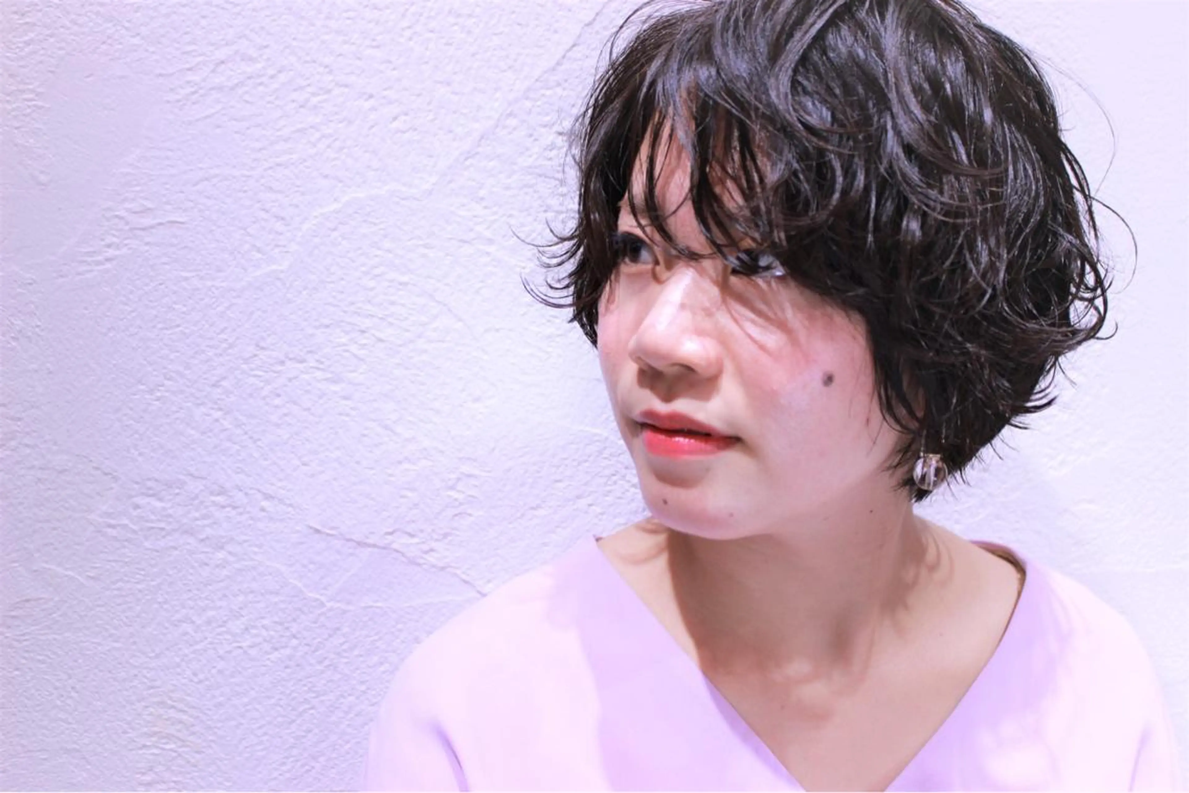 ショート 所渉/韓国レイヤー /ウルフカットのヘアスタイル