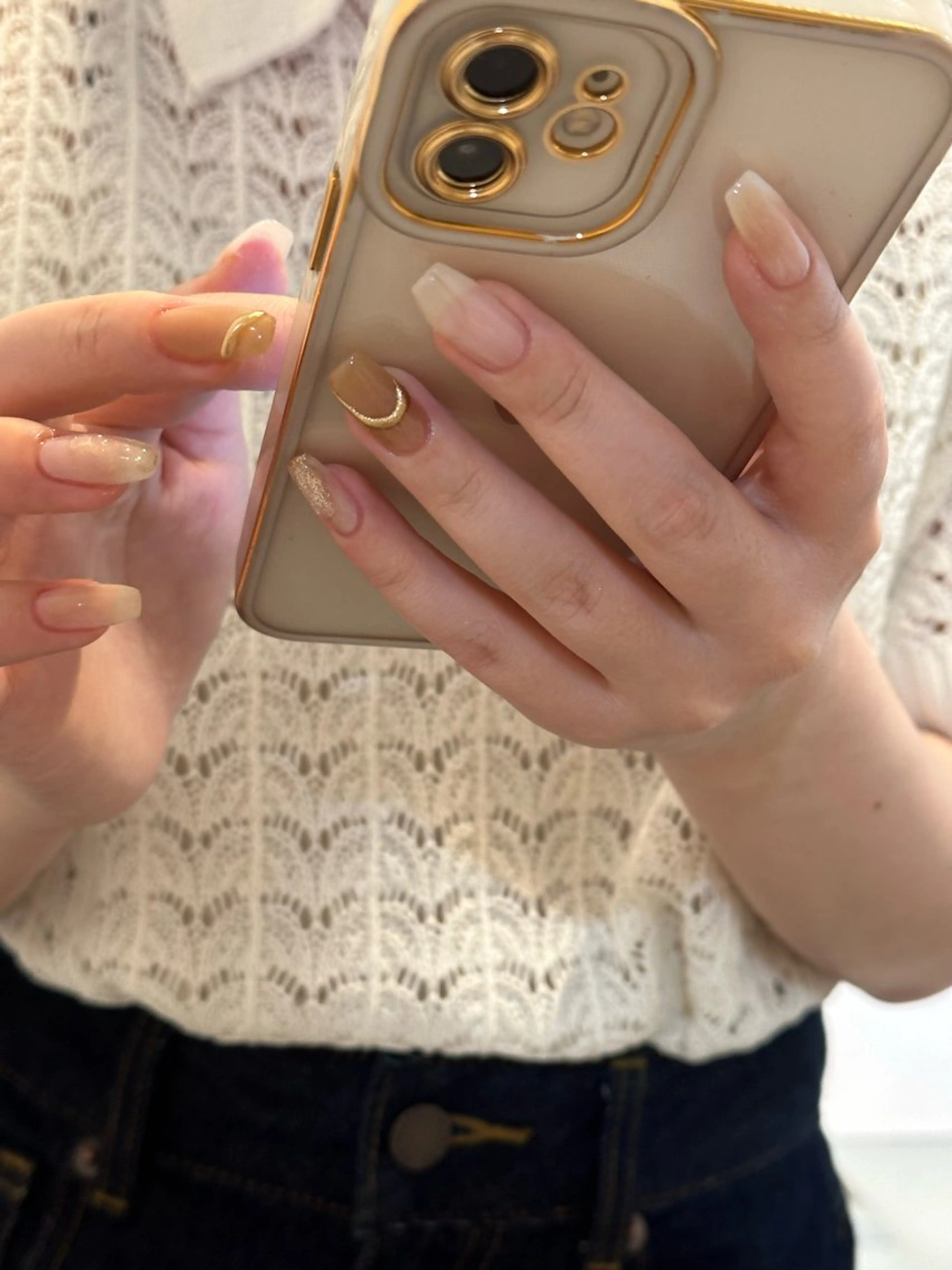 ネイル ジェルネイル 持ち込み ニュアンスネイル オフィスネイル パラジェル ハンドネイル Kotoha （ことは）のネイルデザイン