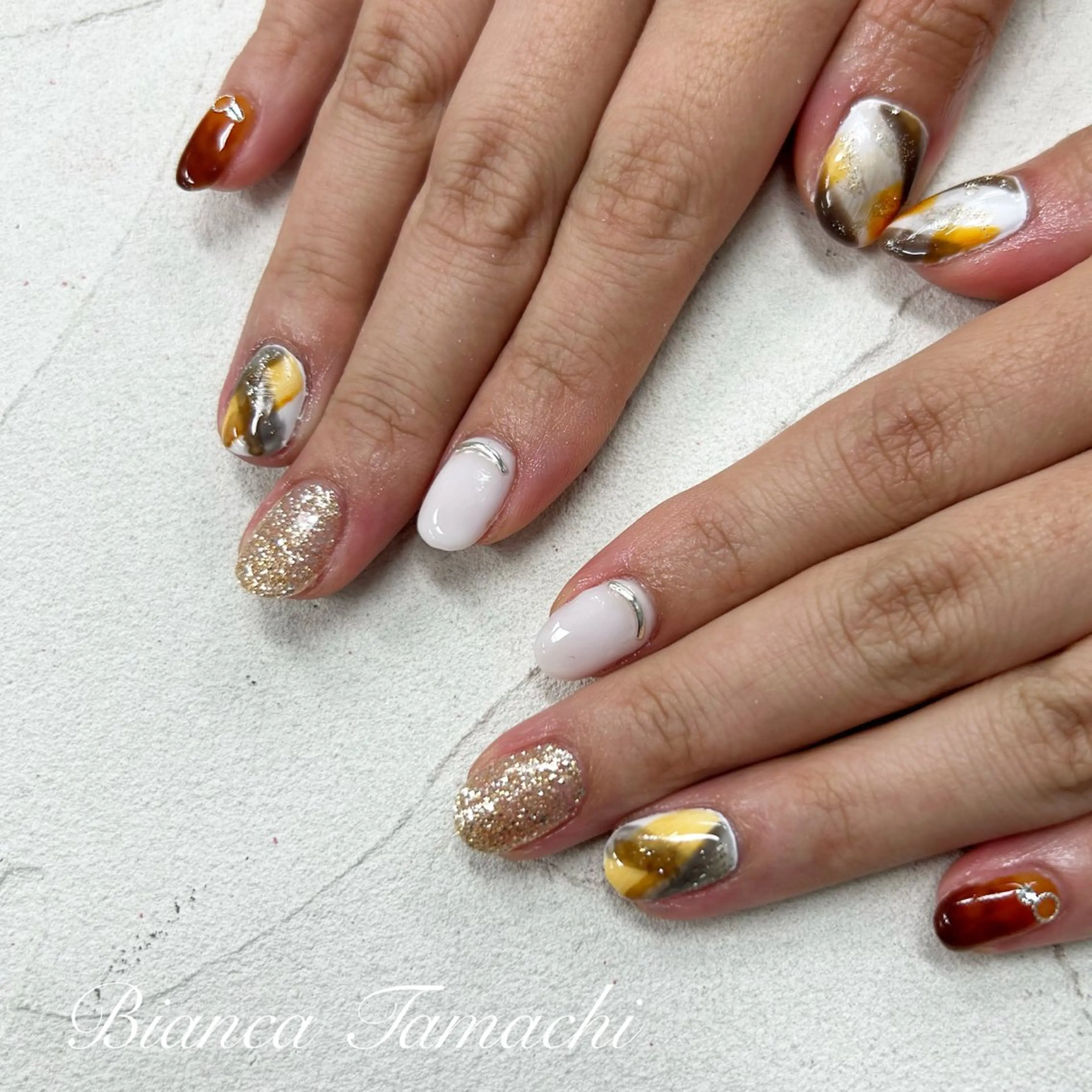 ネイル ハンドネイル BIANCA ✴︎ yukiのネイルデザイン