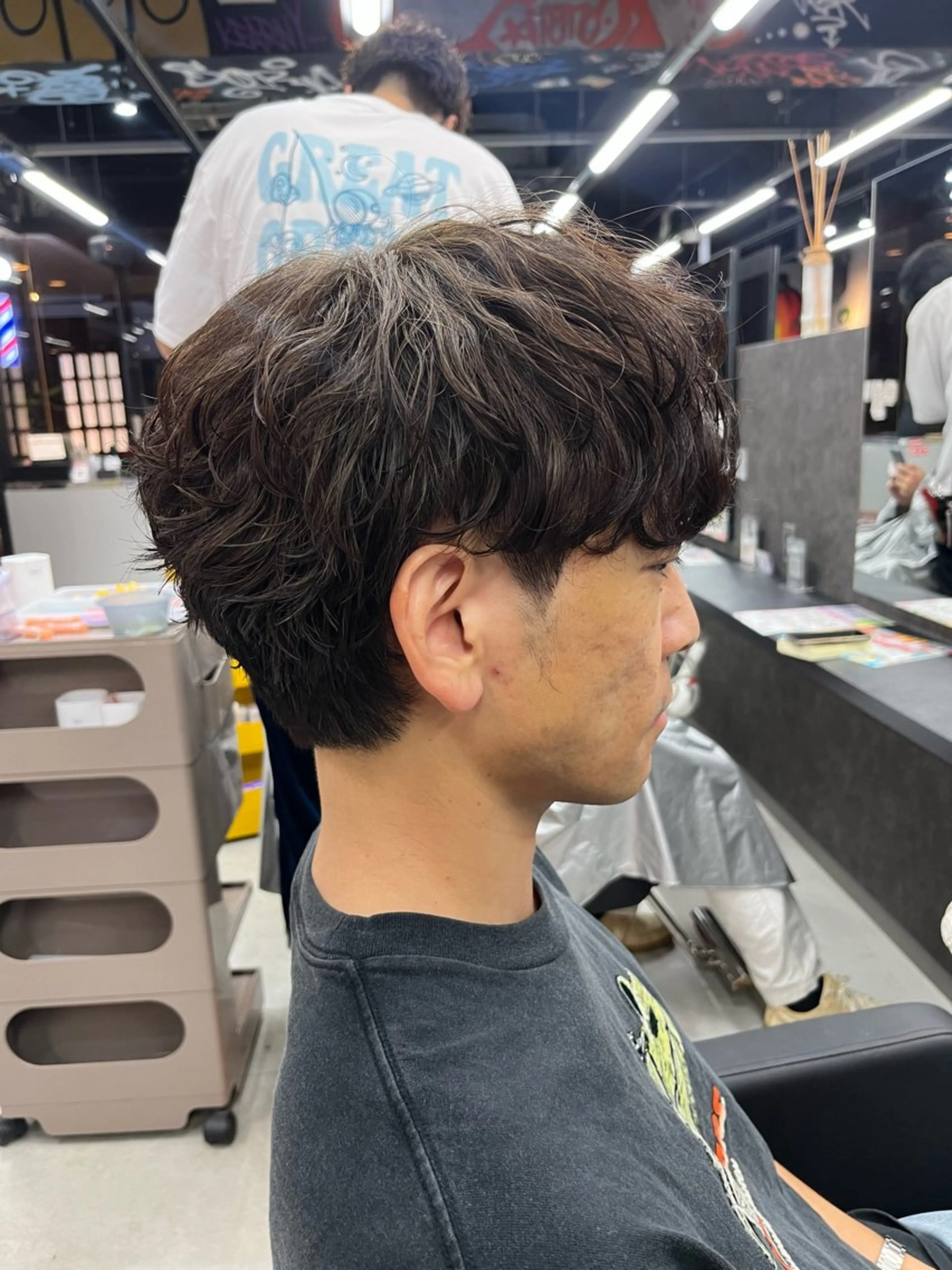 強めなパーマがお好きな方におすすめ✨✨【メンズカット、スパイラルパーマ➰➰】の写真