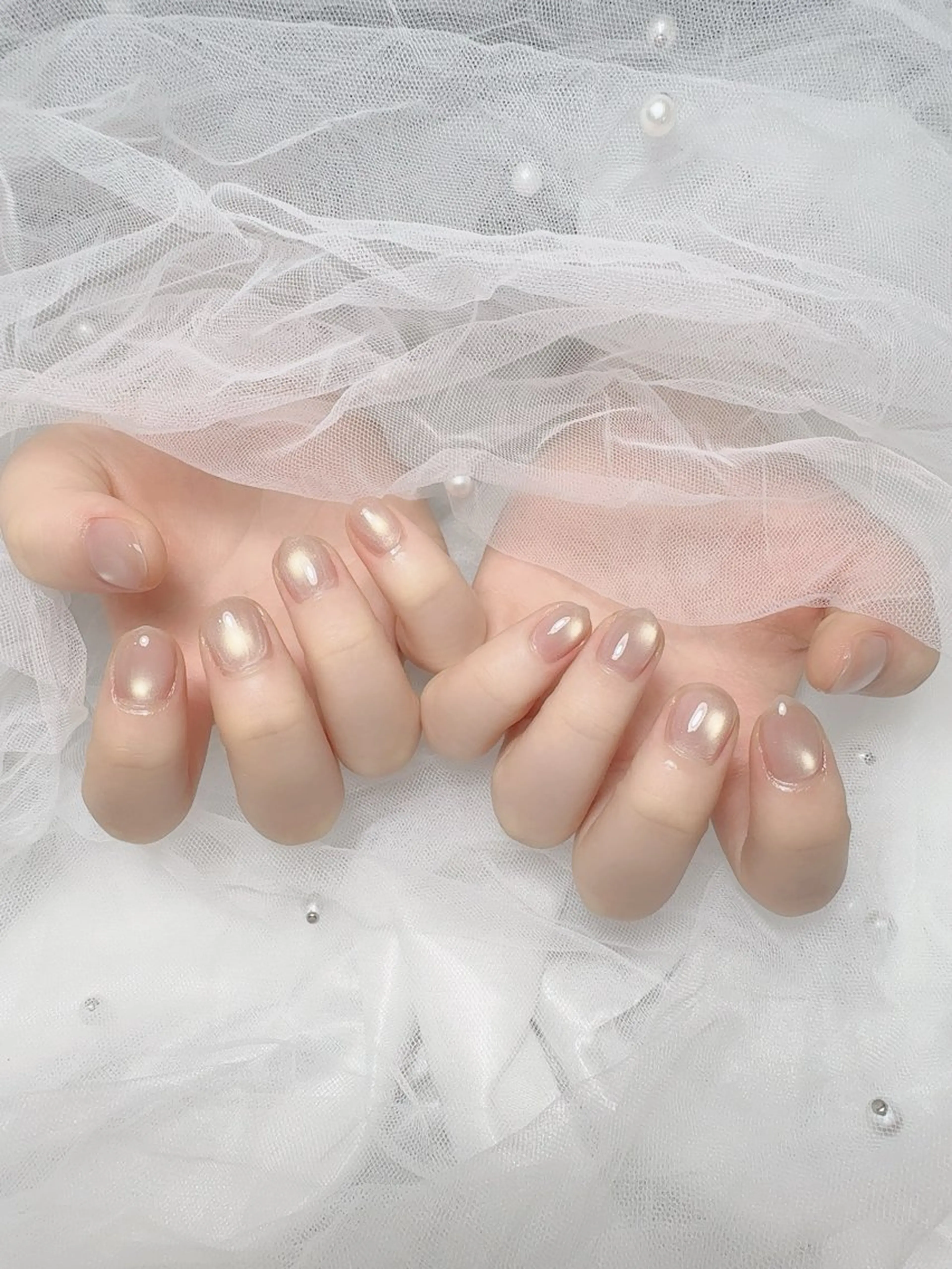 ネイル マグネットネイル ハンドネイル emu 心斎橋店 nanohaのネイルデザイン