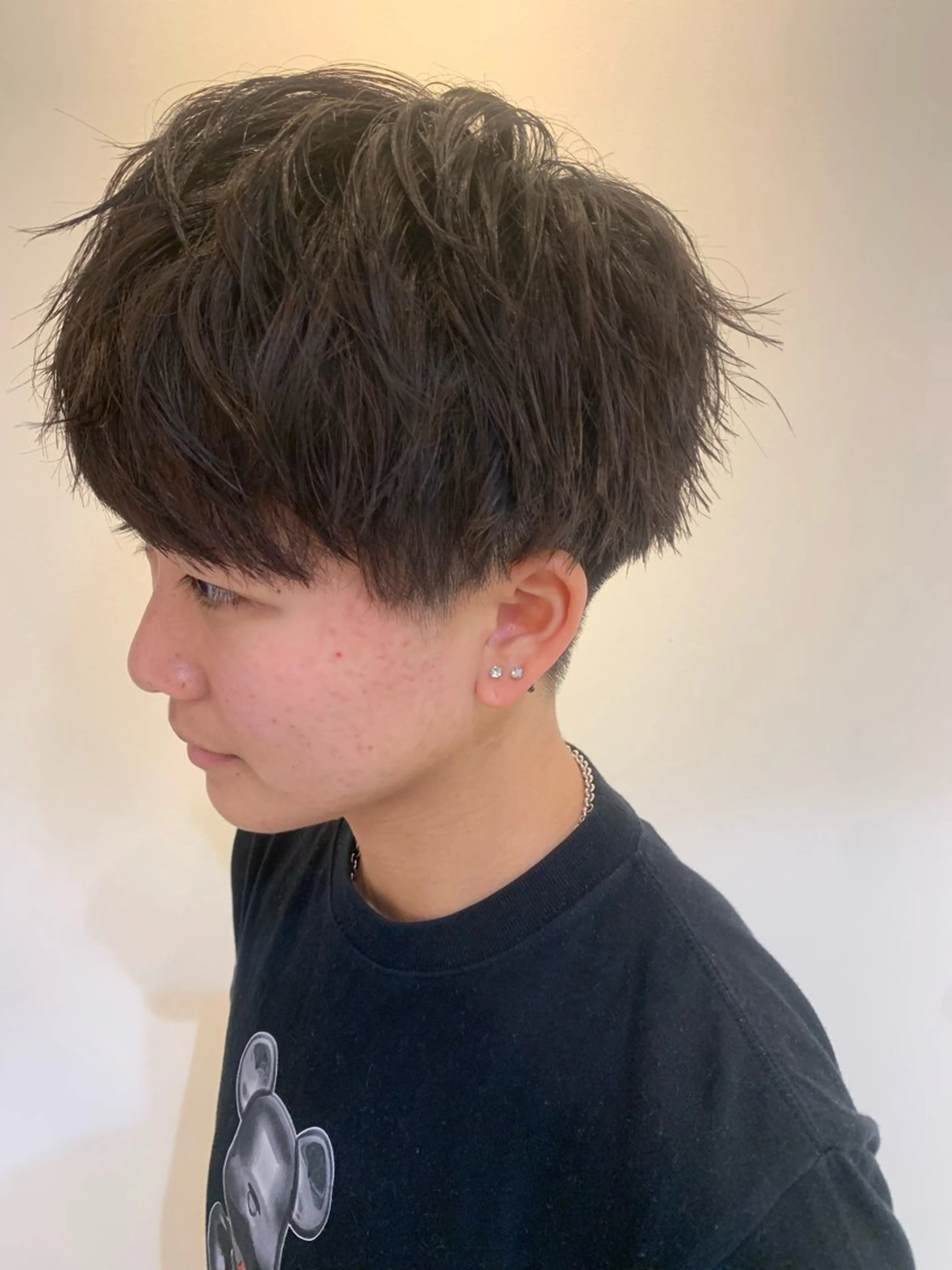 ショート メンズ マッシュ 刈り上げ カット スカイレビュー所属・Yu /マッシュ/ スパイキーショートのヘアスタイル