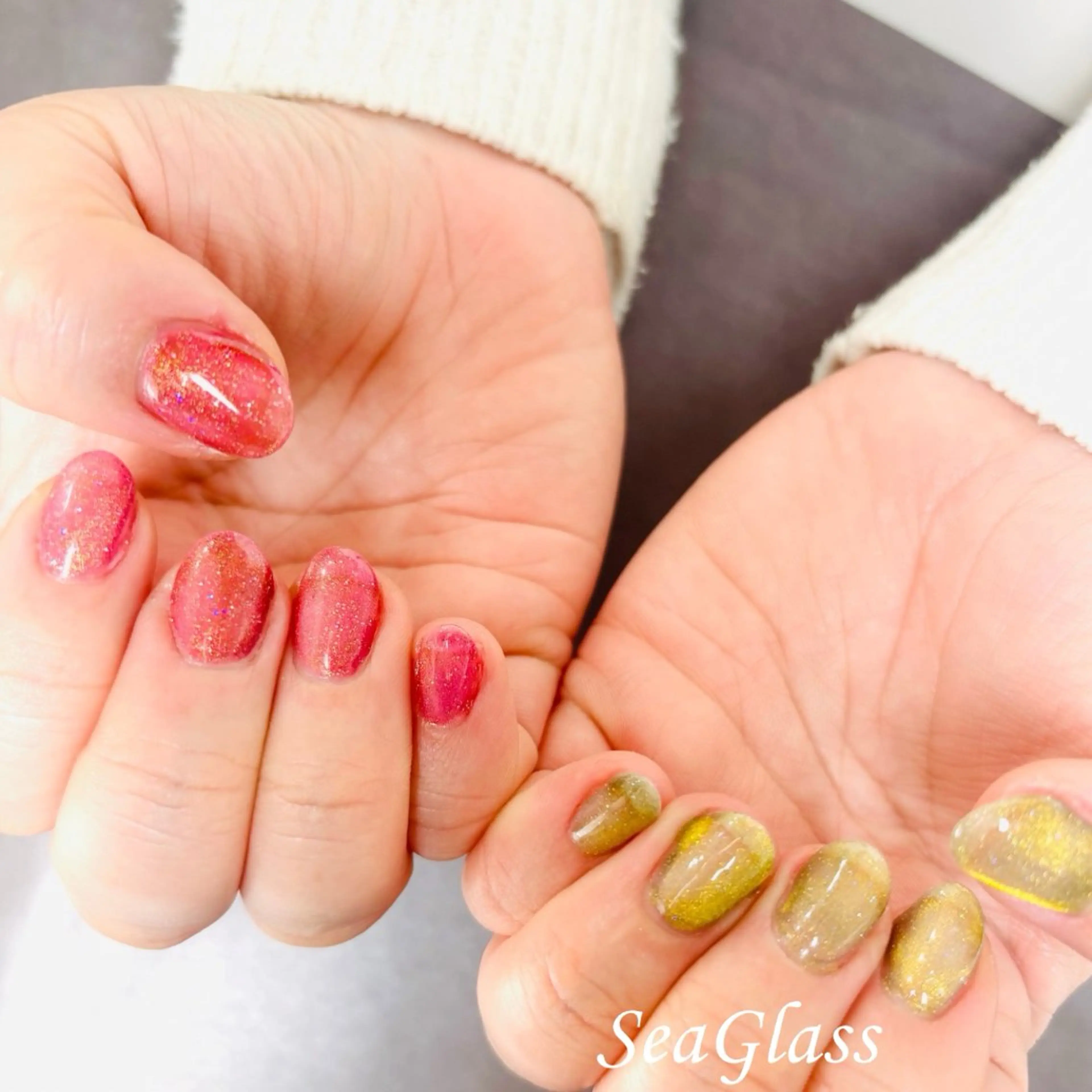 ネイル マグネットネイル Nail&Spa SeaGlass所属・SeaGlass tomoのネイルデザイン