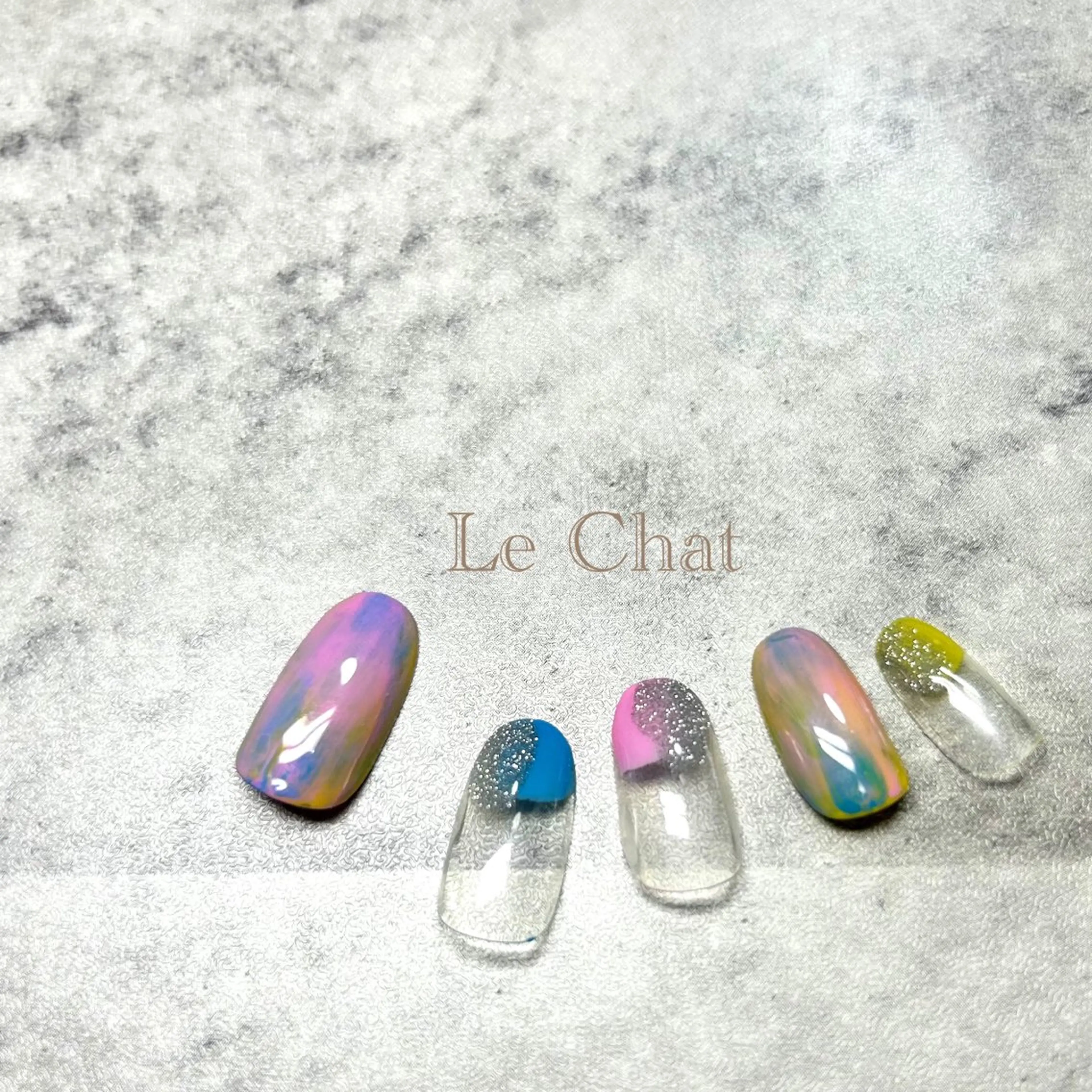 ネイル ニュアンスネイル ハンドネイル Le Chat ASUKAのネイルデザイン