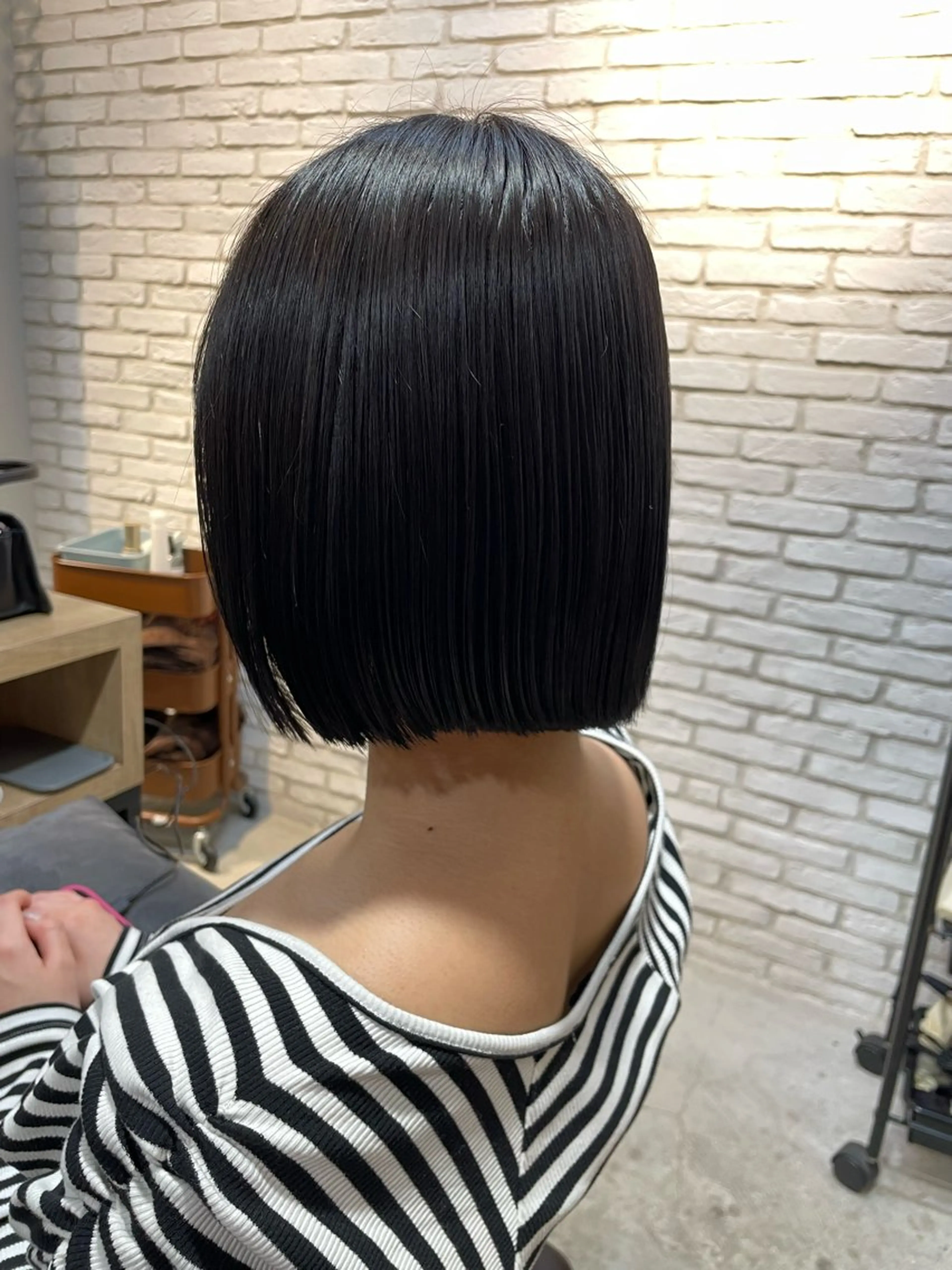 ミディアム 縮毛矯正 💫レイヤーカット ・ボブ💫小川愛誠のヘアスタイル