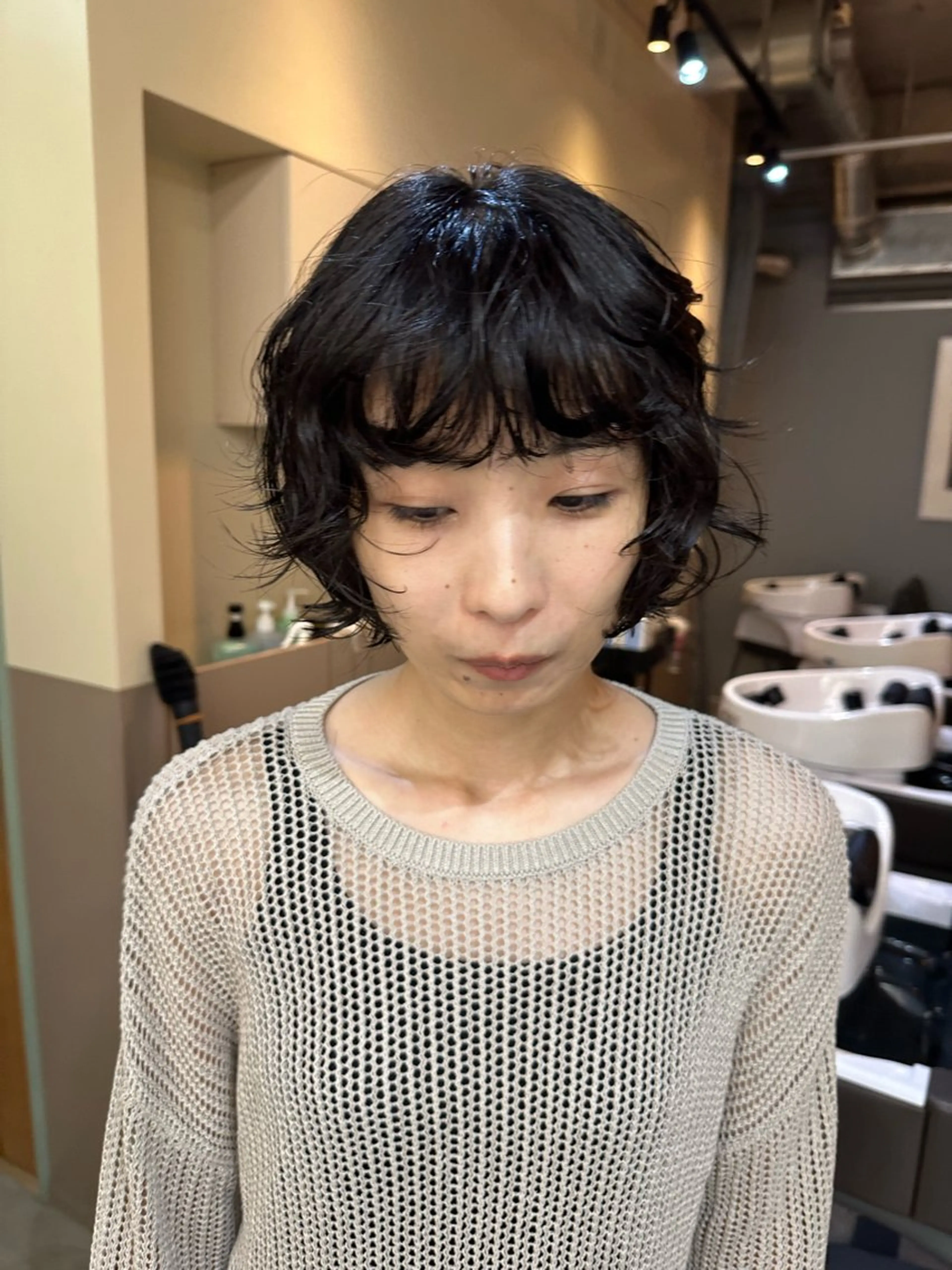 ショート パーマ カット パーマ さとう あやかのヘアスタイル