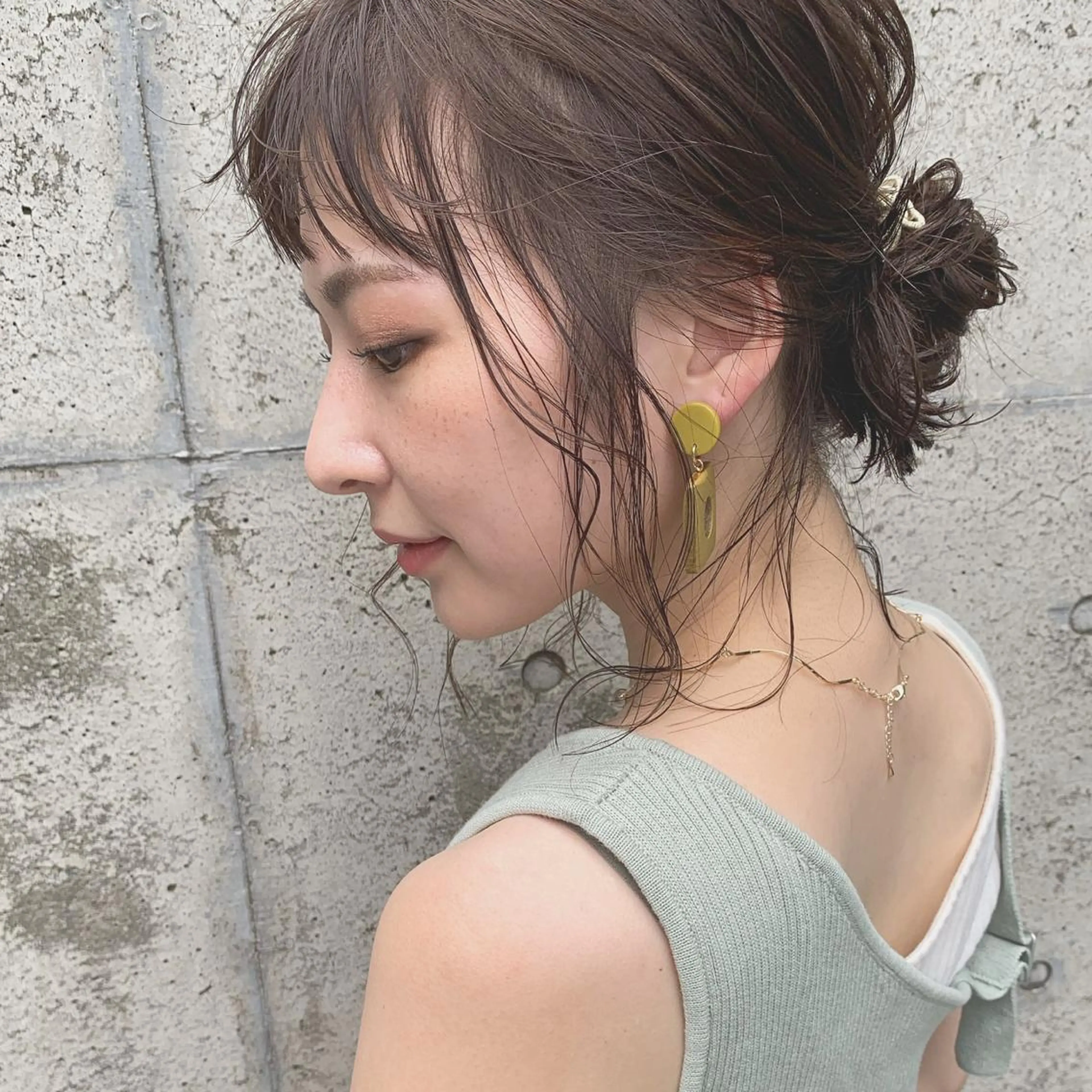 ミディアム カラー ヘアアレンジ 代表🎀 ふわモテ愛 され髪🩷yumiのヘアスタイル