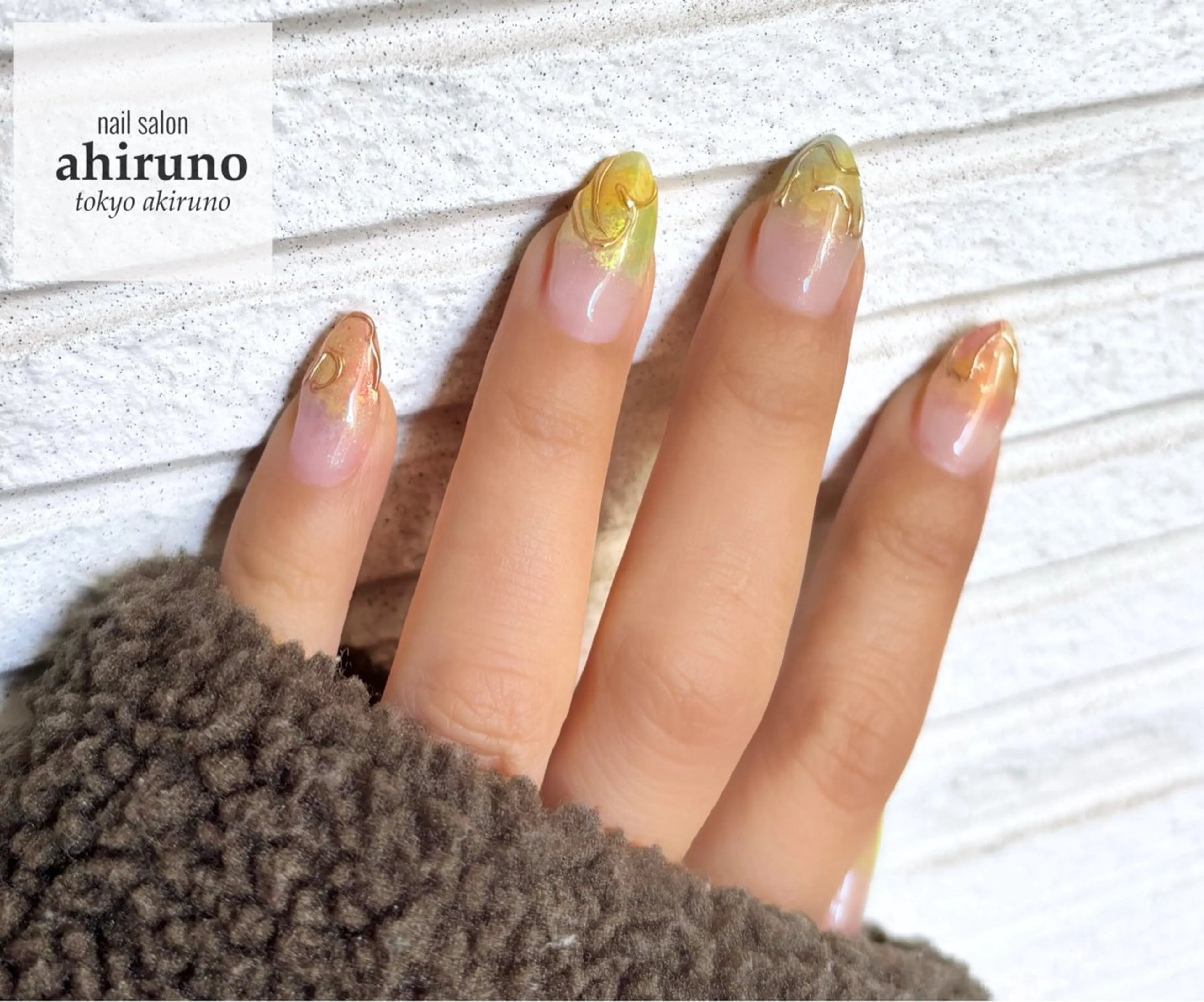 ネイル ニュアンスネイル 春ネイル 黄色 ハンドネイル ａｈｉｒｕｎｏ ✿ ｙｕiのネイルデザイン