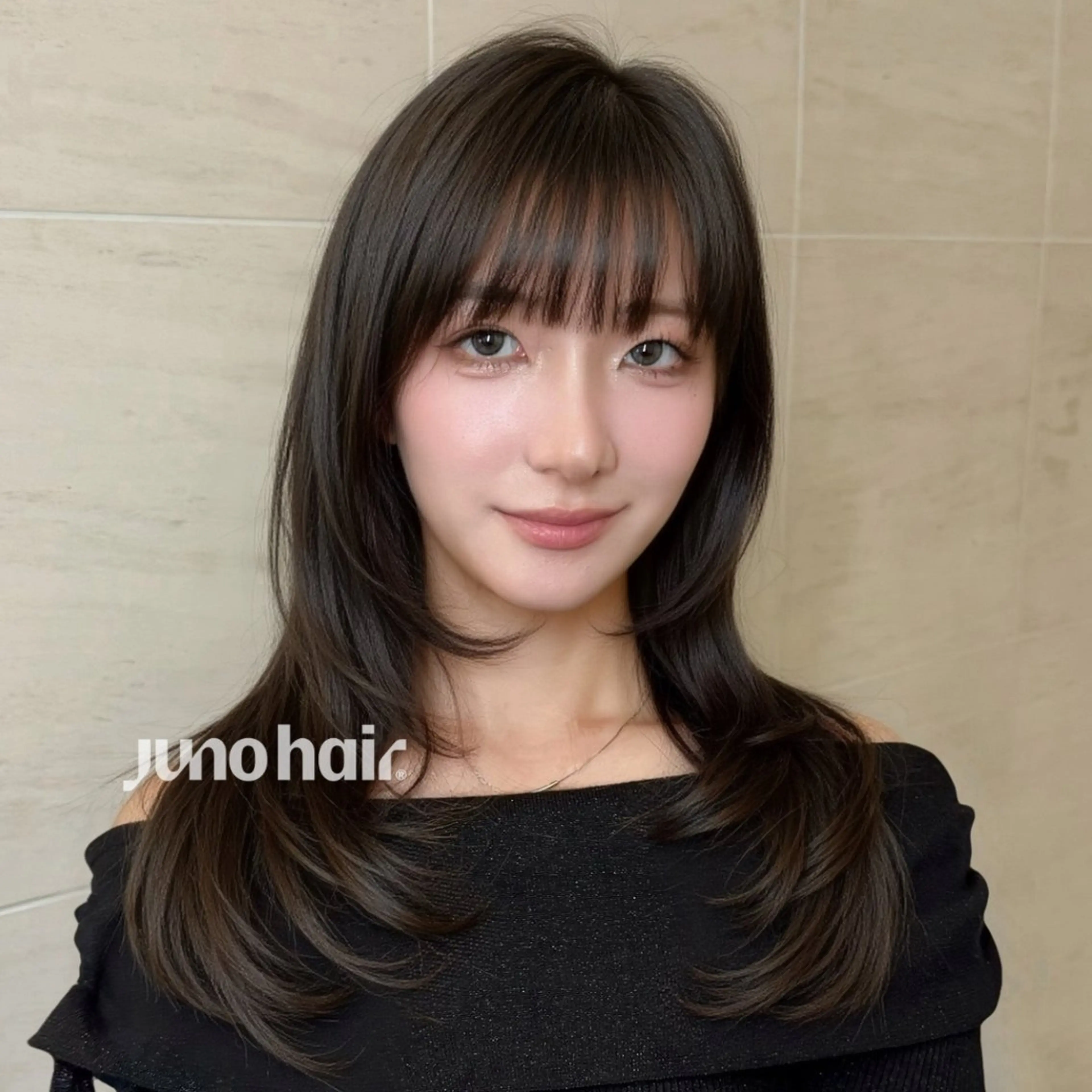 ロング カラー ヘアアレンジ 韓国風ヘア レイヤーカット 小顔カット 韓国ヘア特化🇰🇷 NATSUKIのヘアスタイル