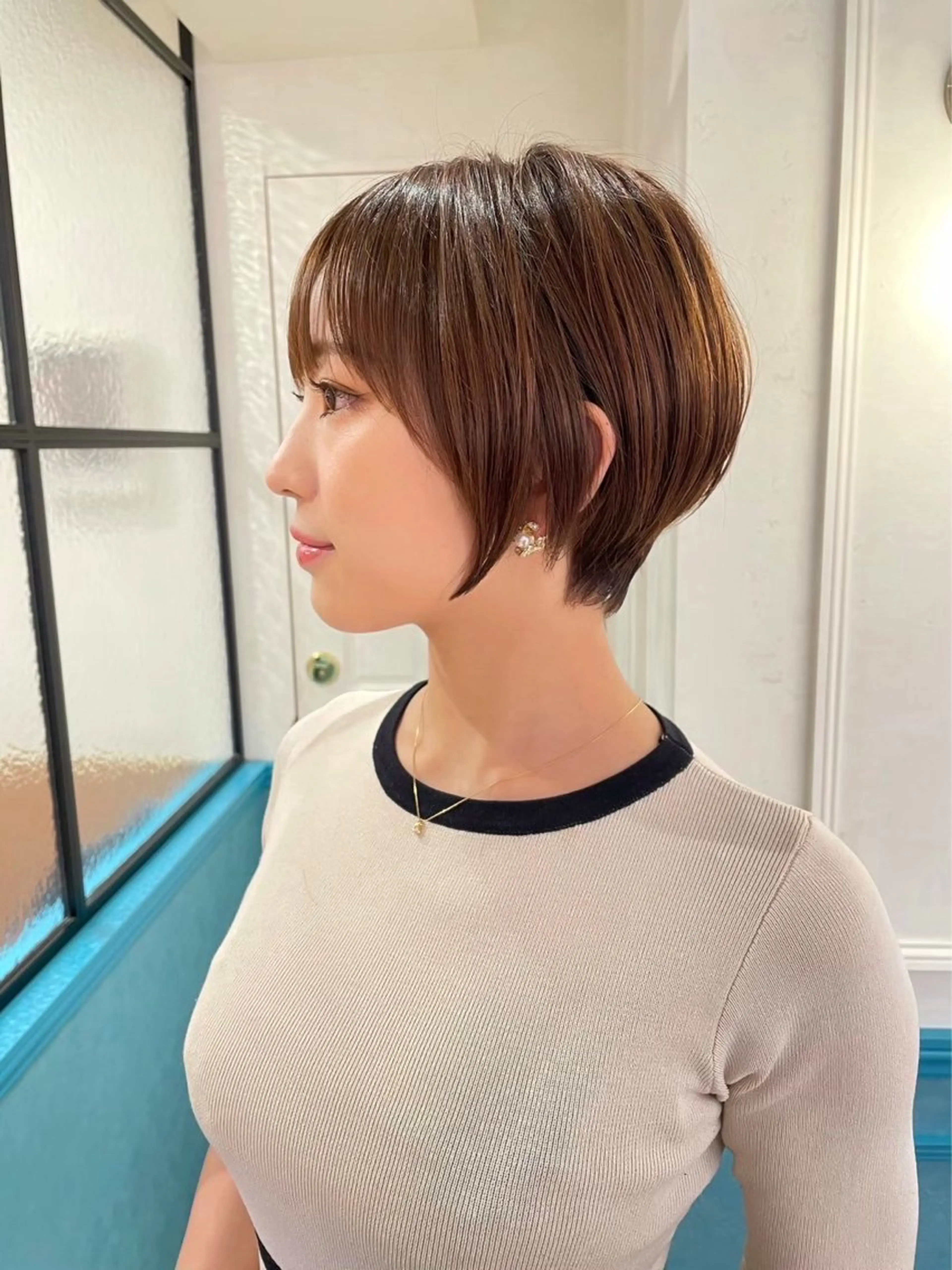 ショート カラー カット ヘアカラー トリートメント 💫ショート/ボブ メンズ/永谷俊樹のヘアスタイル