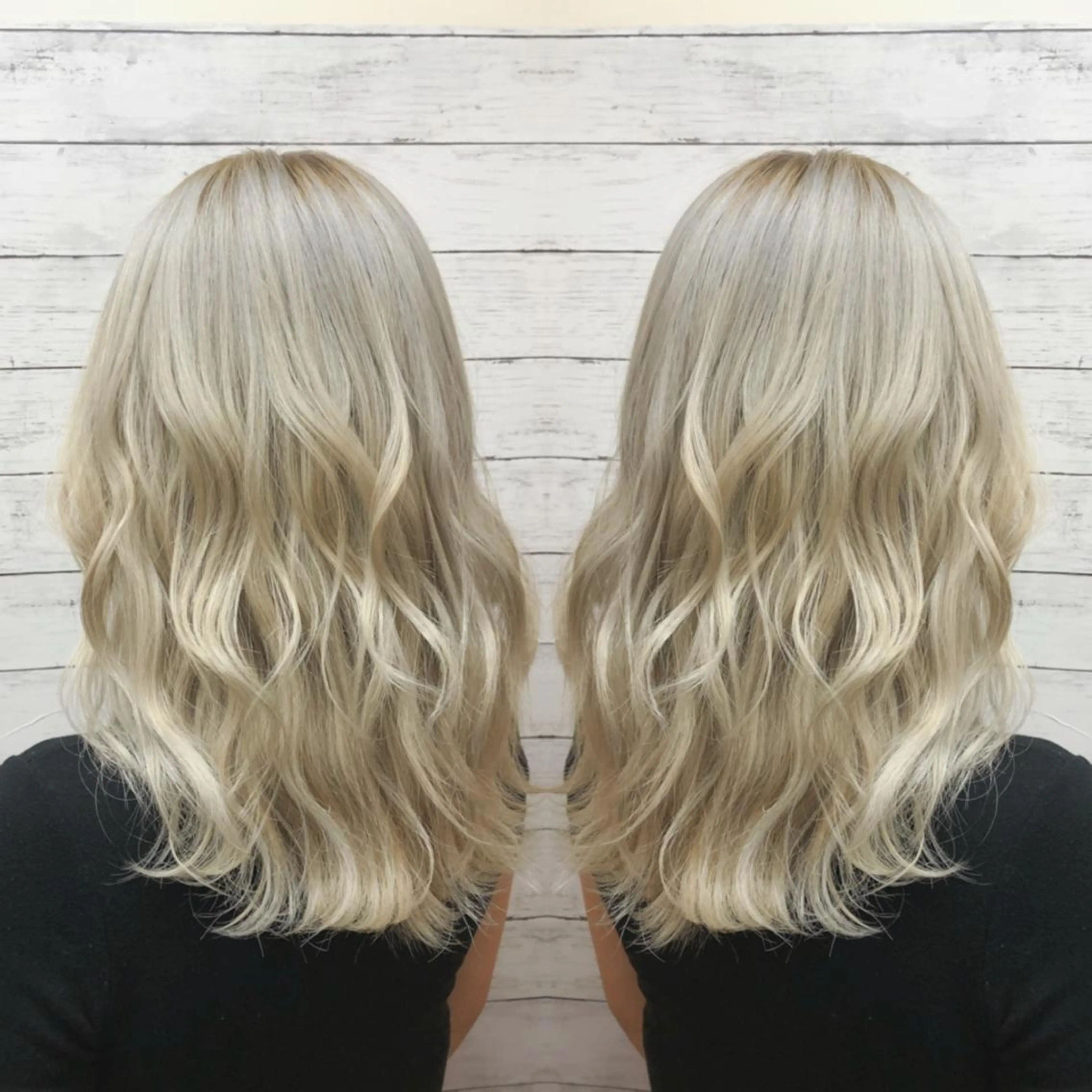 セミロング カラー ブリーチ ヘアカラー ヘアセット 韓国ヘア🤍髪質改善 🇰🇷AKANEのヘアスタイル