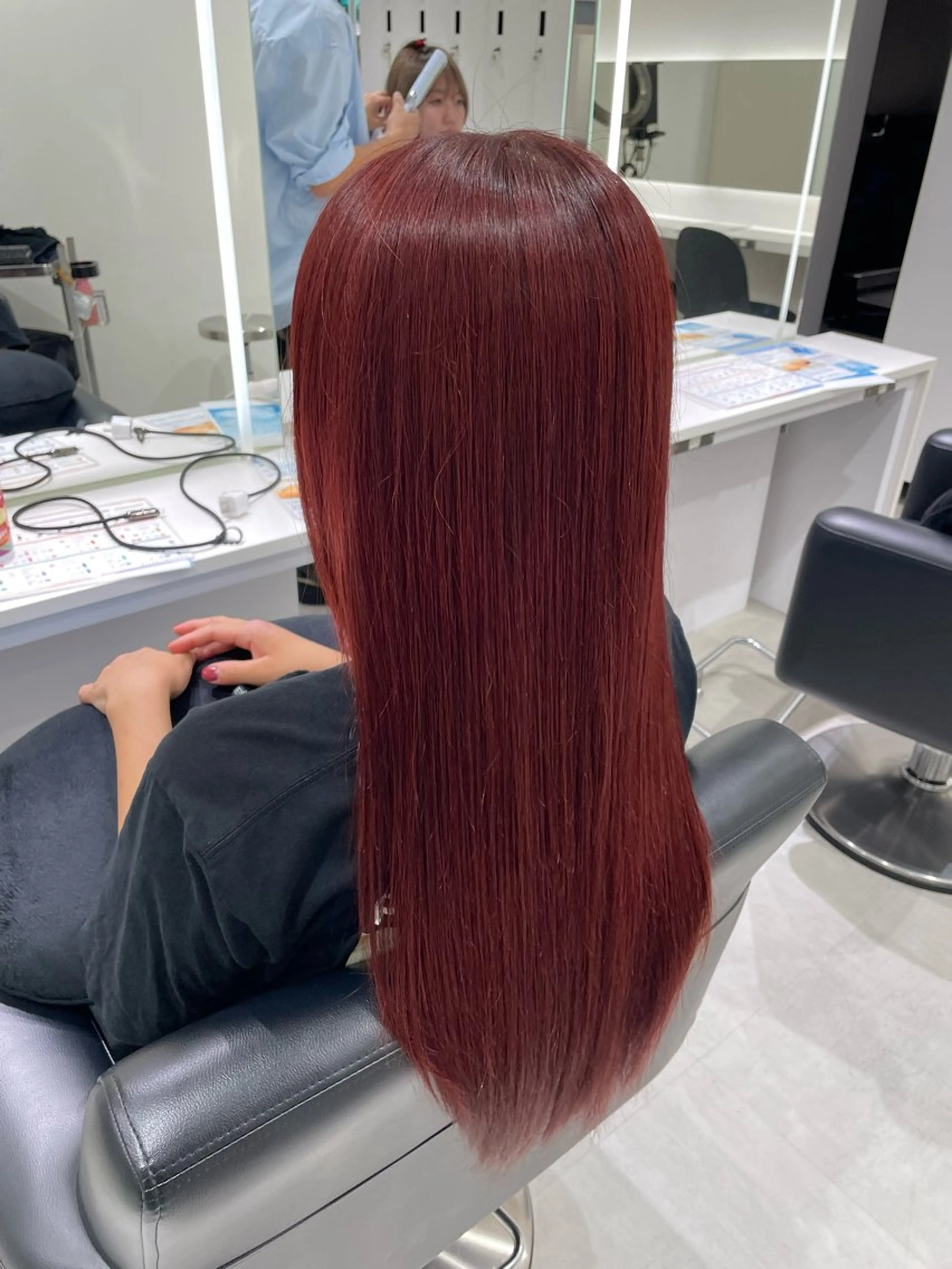 ロング カラー ヘアカラー トリートメント ヘアセット グレージュ/ベージュ /経堂/sana🌱のヘアスタイル
