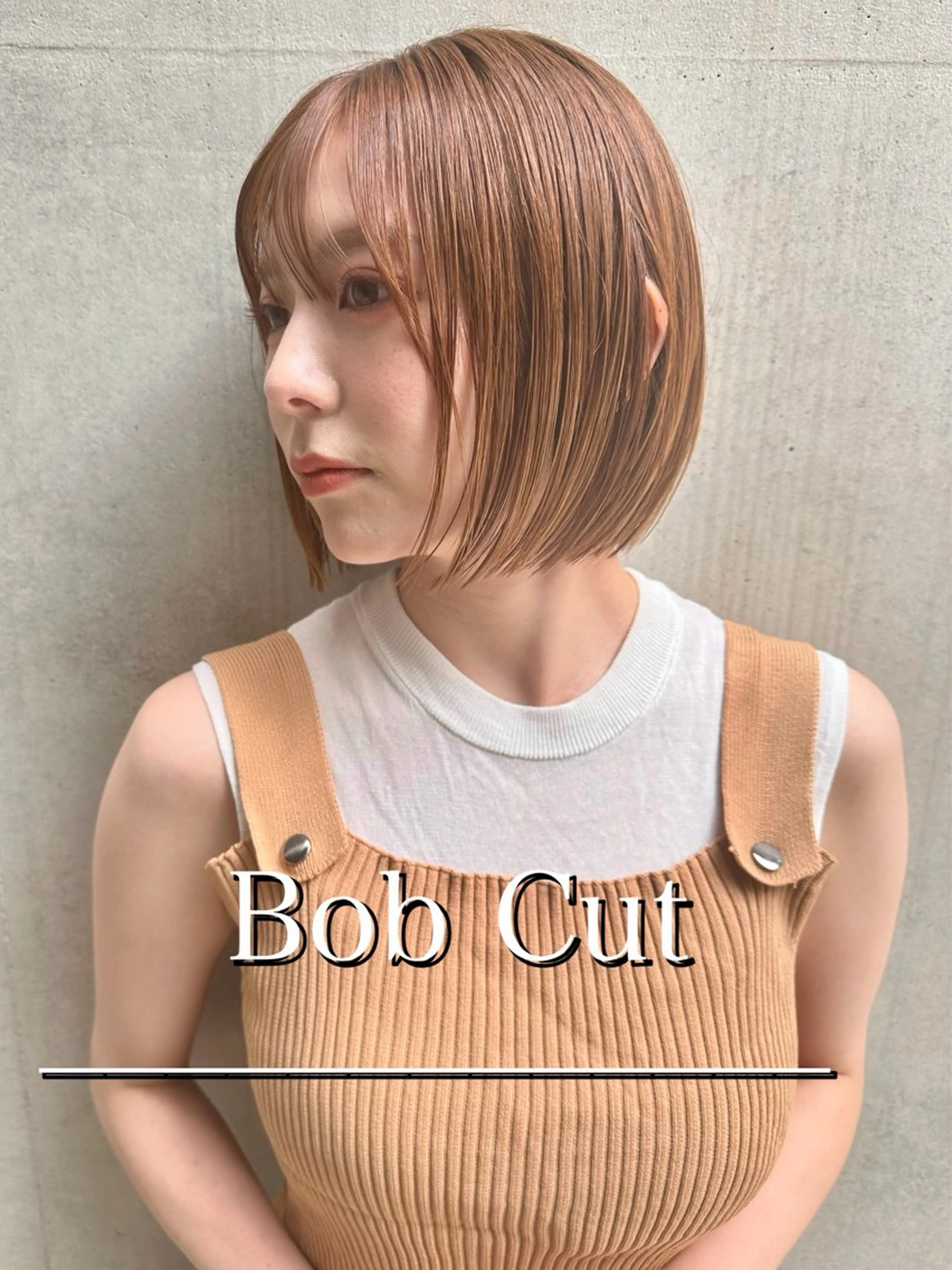 ミディアム カット ヘアカラー トリートメント ✨心斎橋髪質改善 ボブ鈴木佑弥✨のヘアスタイル