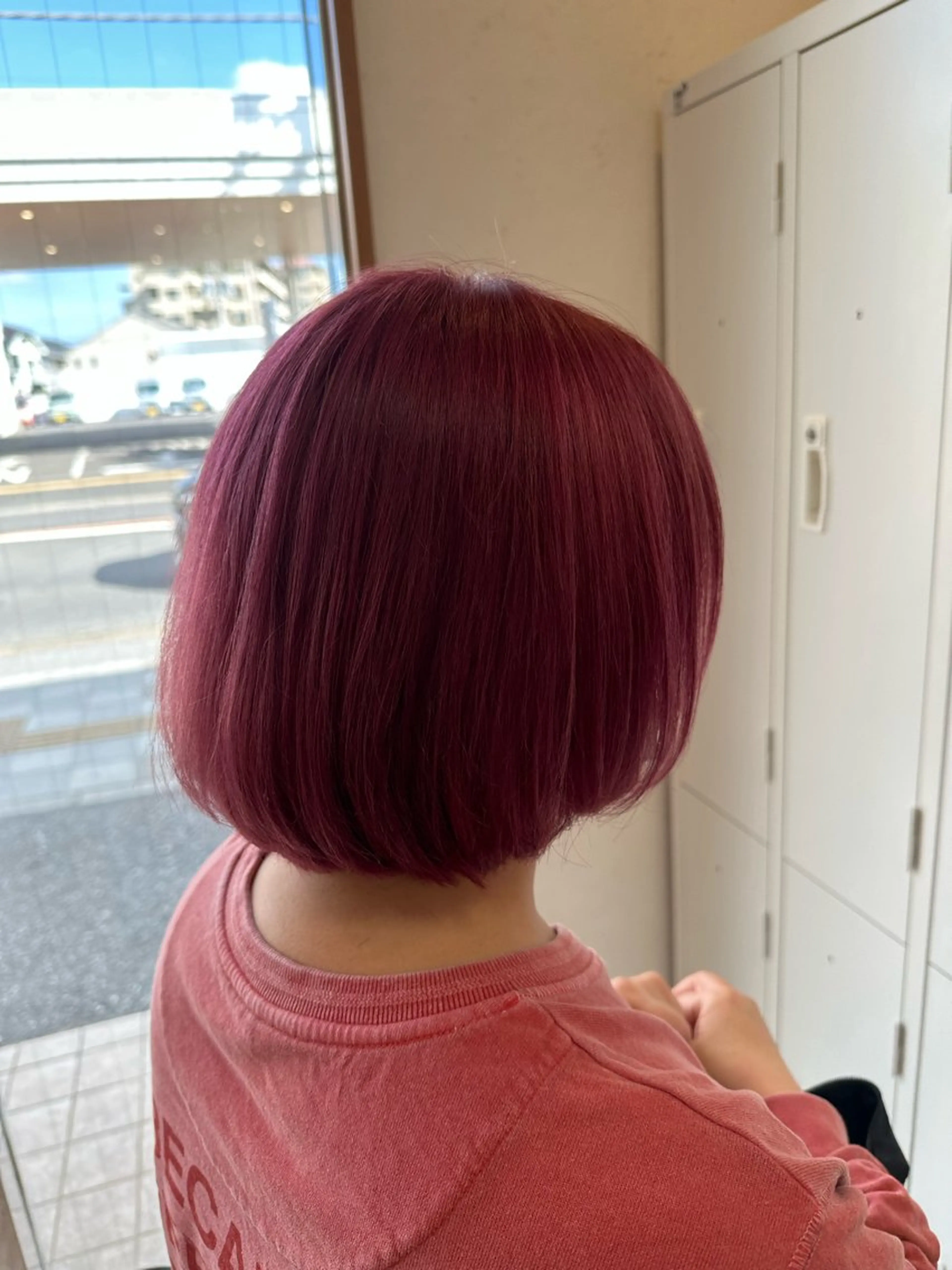 ショート カラー ピンクカラー ボブ カット ヘアカラー トリートメント TELA HAIR 土浦店【テーラヘアー】所属・TELA HAIR マネージャーRIKUのヘアスタイル