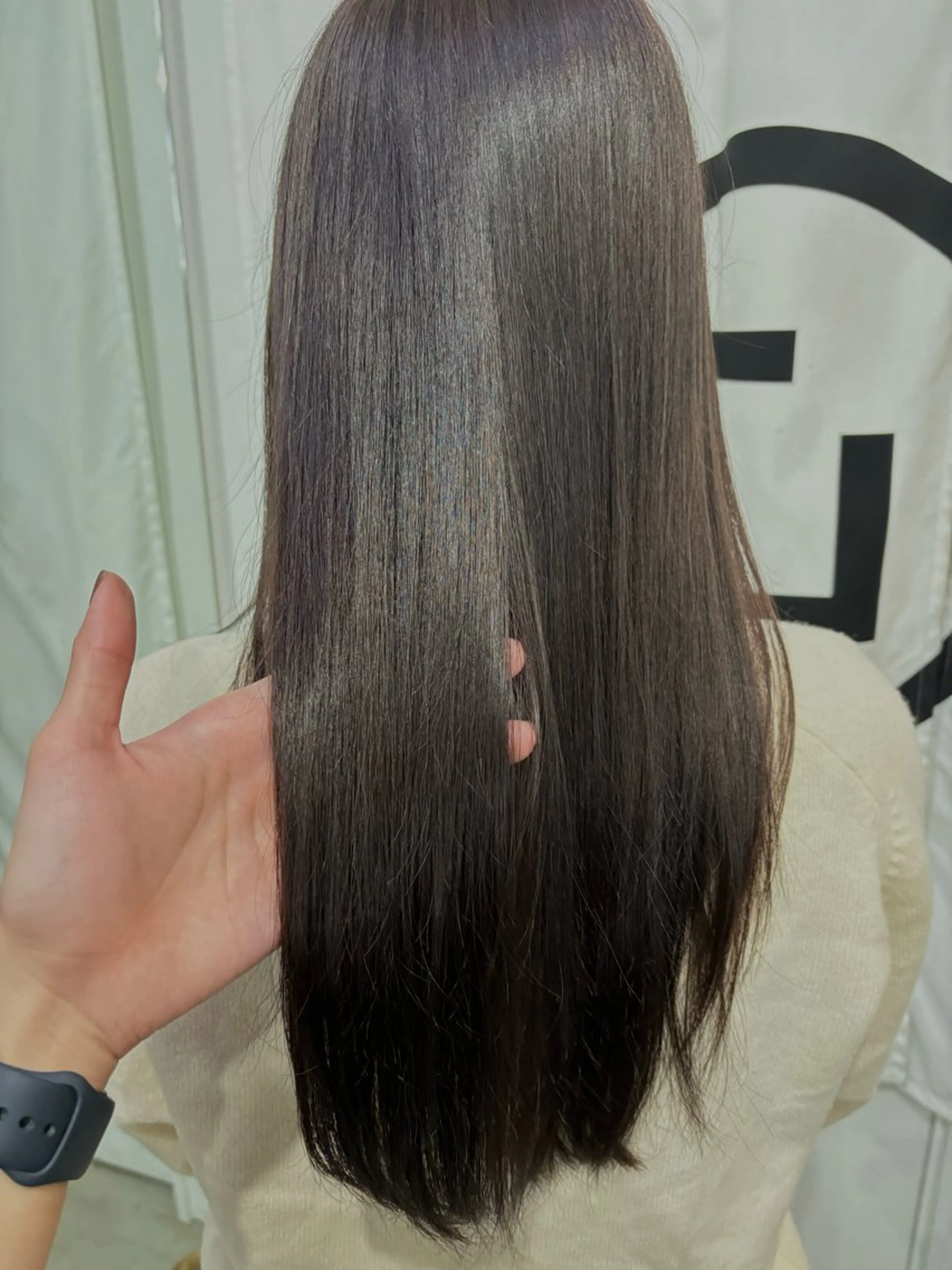 縮毛リタッチ+ヘアパックの写真