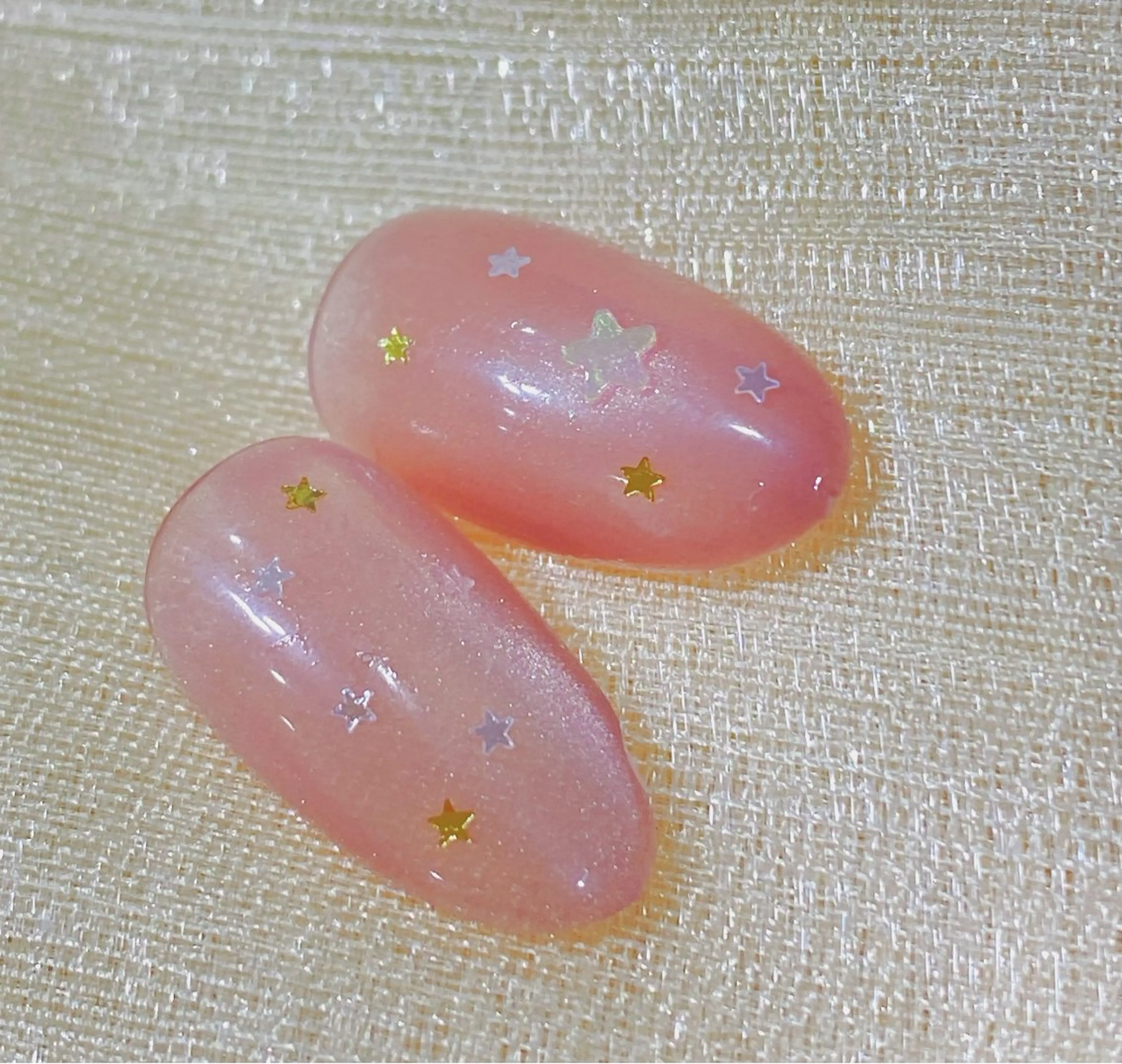 ♥️SNS大人気マグネット星⭐️ ✨キラキラグリッターネイルの写真