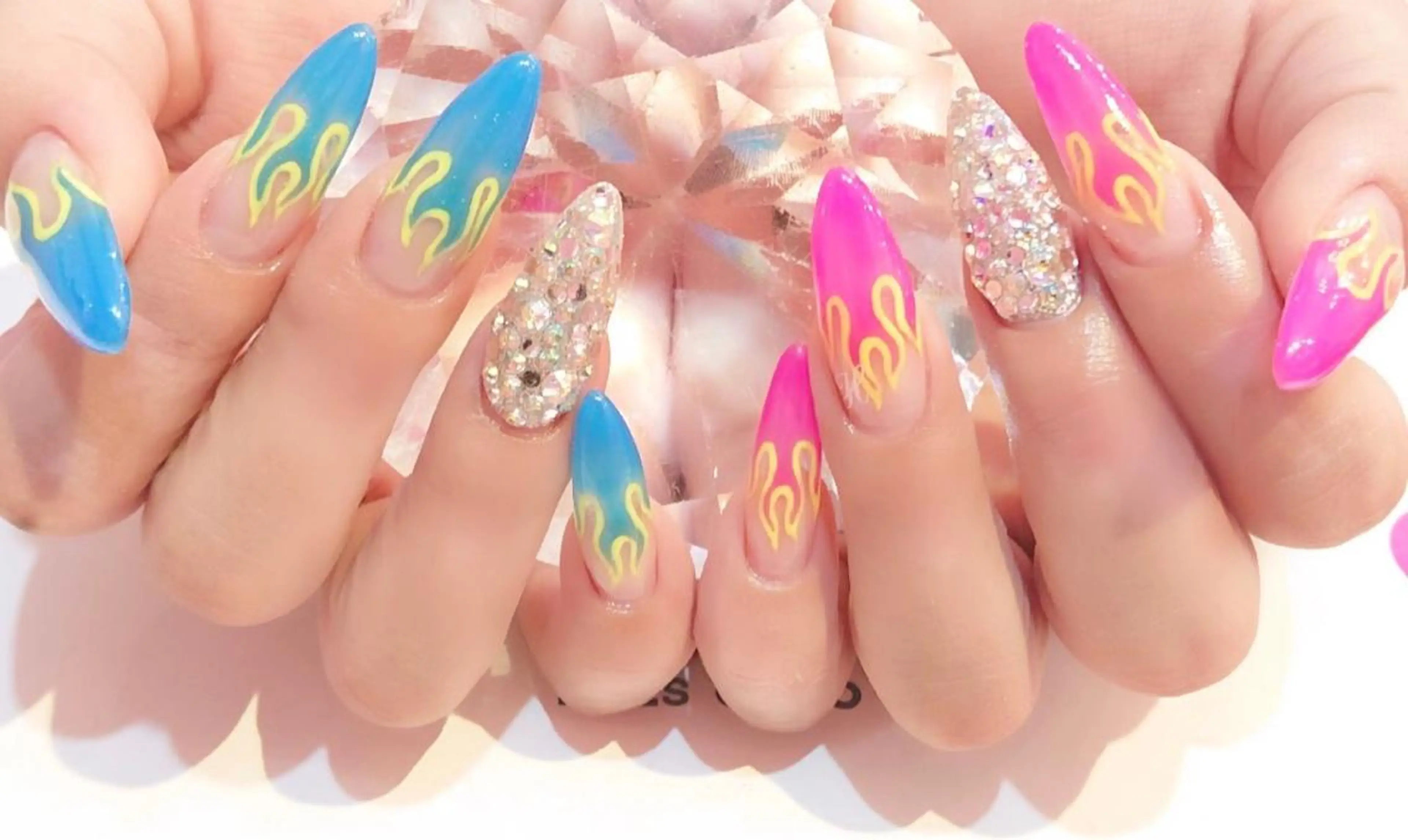 ロング カラー メンズ キッズ ネイル NAILSGOGO shibuyaのネイルデザイン