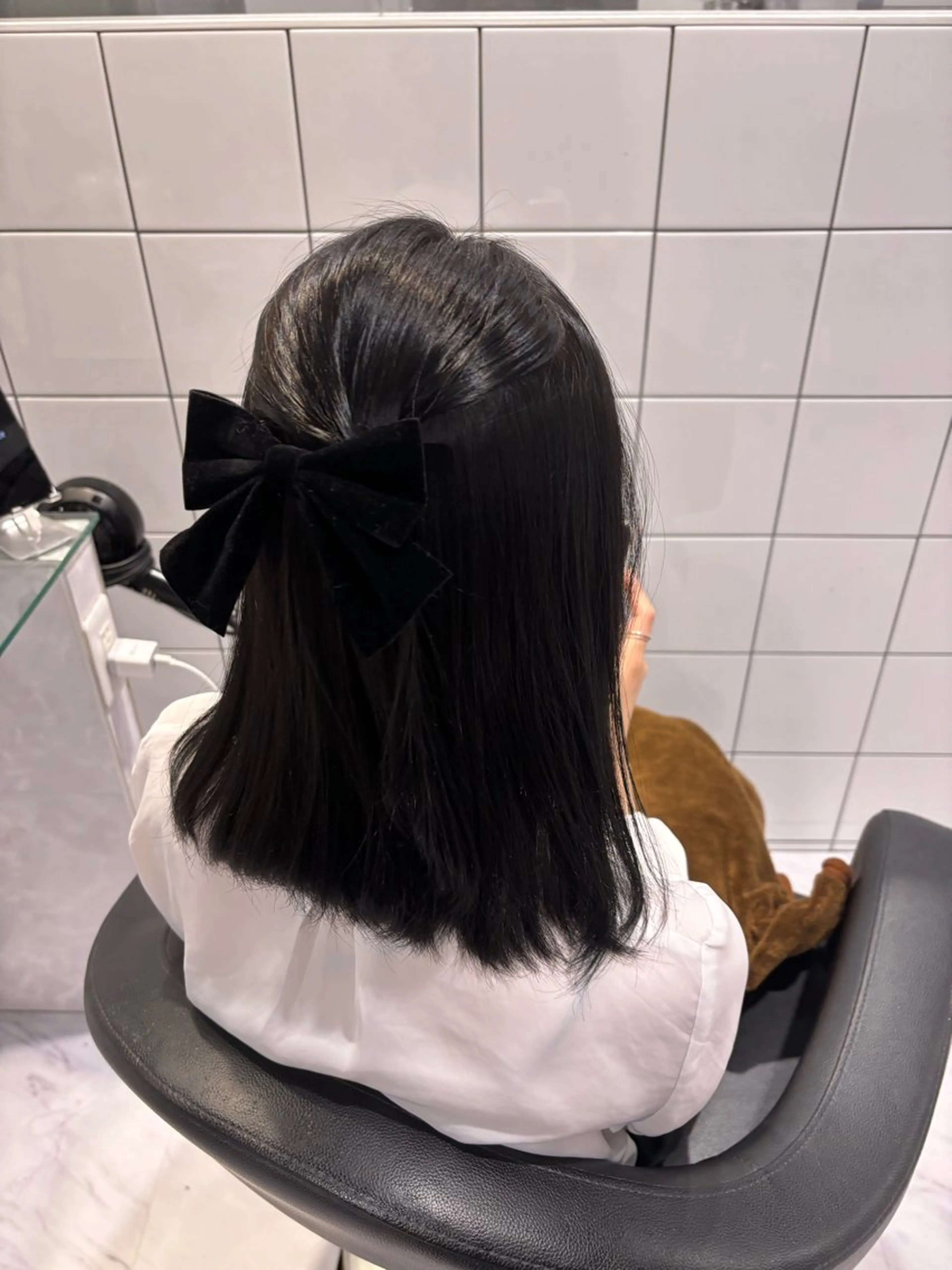 ミディアム カラー 黒髪 表参道♡暗髪^ྀི 艶カラー♡アユミのヘアスタイル