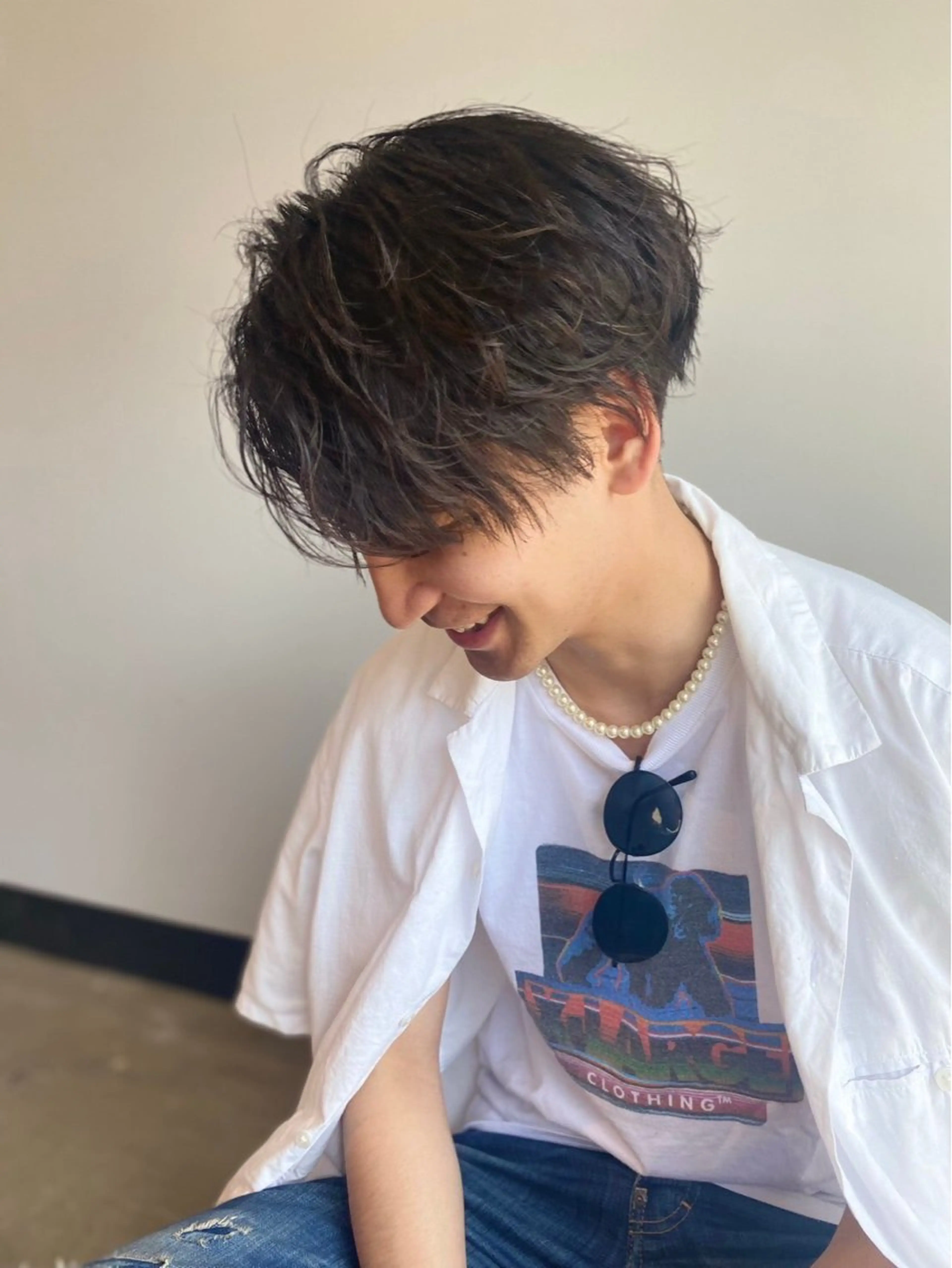 ショート パーマ メンズ LOM Sapporoのヘアスタイル